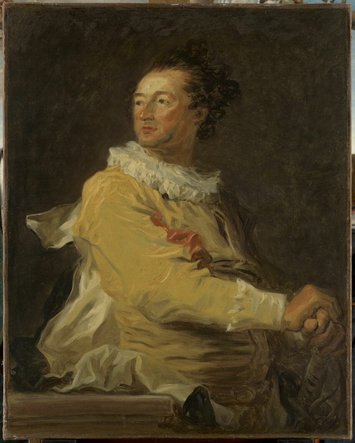 Portrait d'Anne-François d'Harcourt, duc de Beuvron en personnage de la comédie italienne - Jean-Honoré Fragonard
