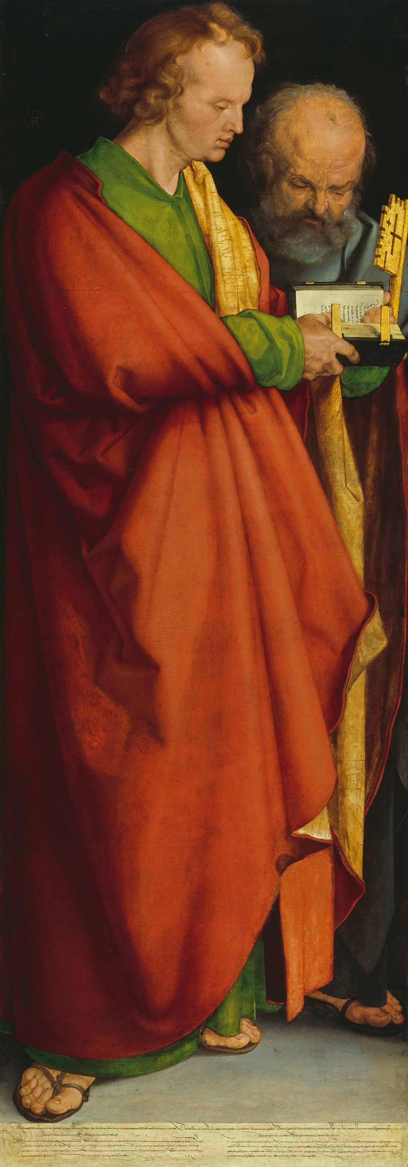 الأربعة رسل: القديسان يوحنا وبطرس - ألبرخت دورر