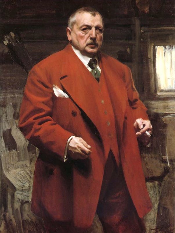 Autoportrait en rouge - Anders Zorn