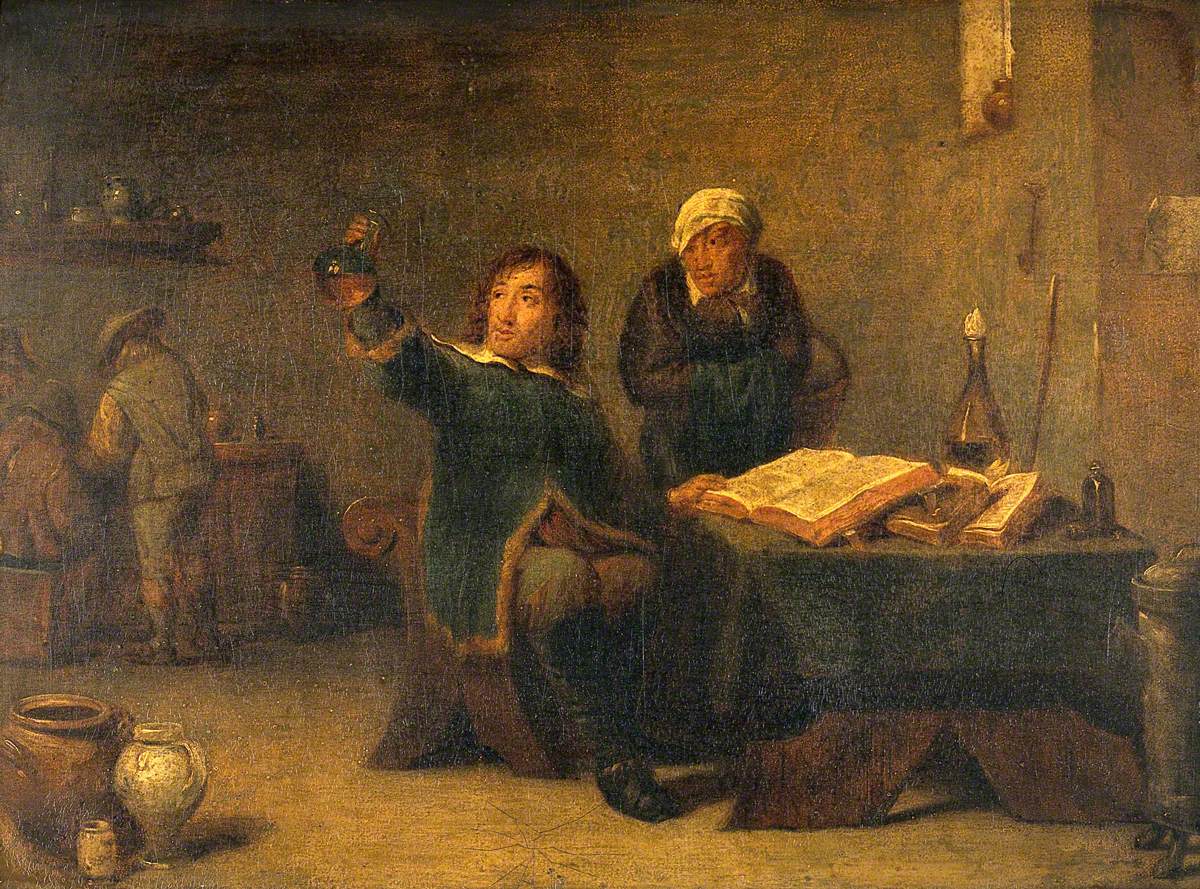 Un médecin examinant une fiole d'urine - David Teniers le Jeune