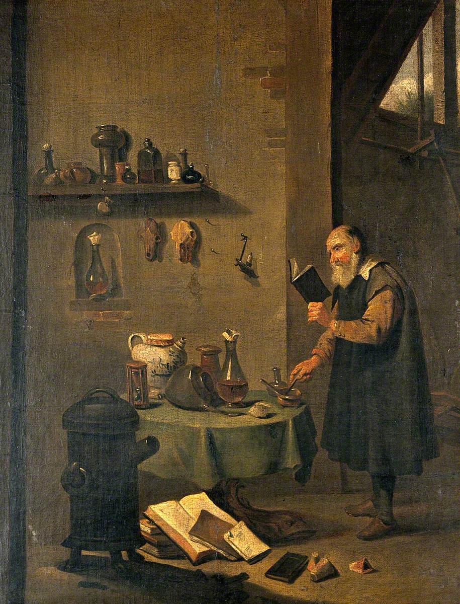 Un alchimiste dans son laboratoire - David Teniers le Jeune