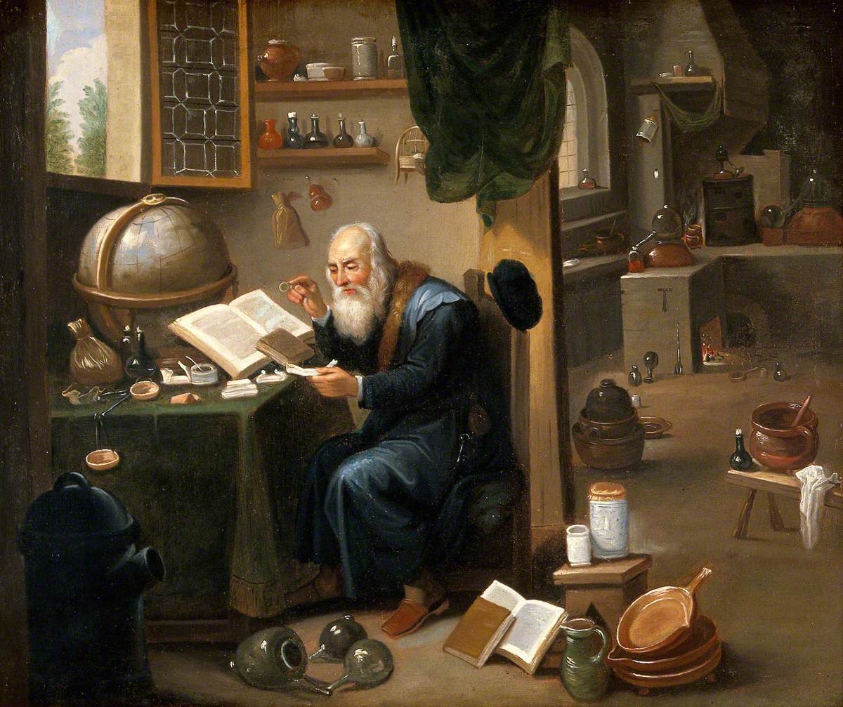 Un alchimiste dans son laboratoire - David Teniers le Jeune