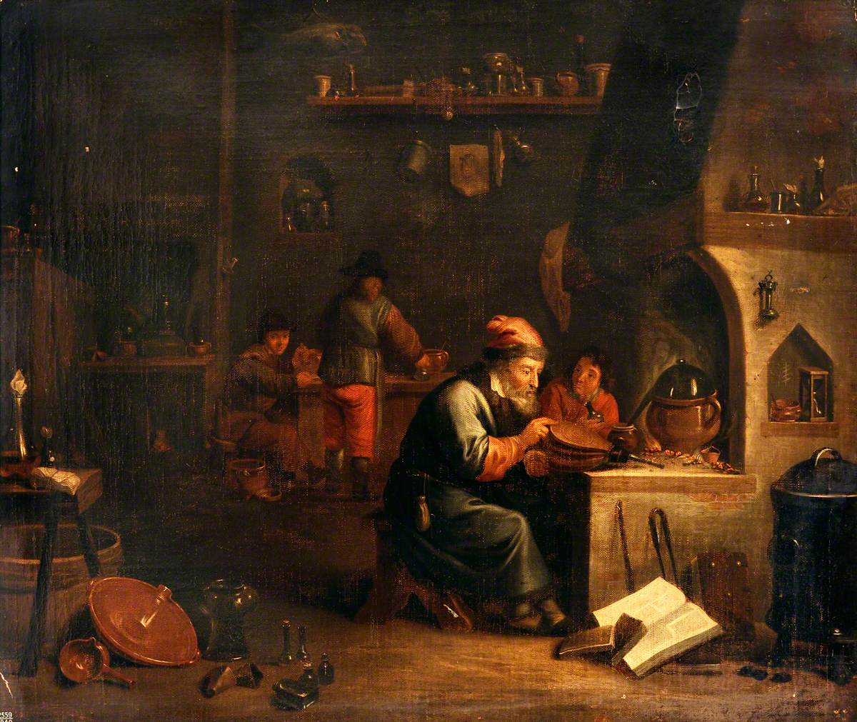 Un alchimiste dans son laboratoire - David Teniers le Jeune