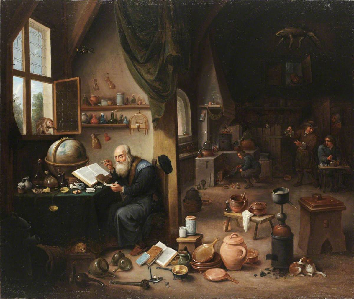 Un alchimiste dans son laboratoire - David Teniers le Jeune