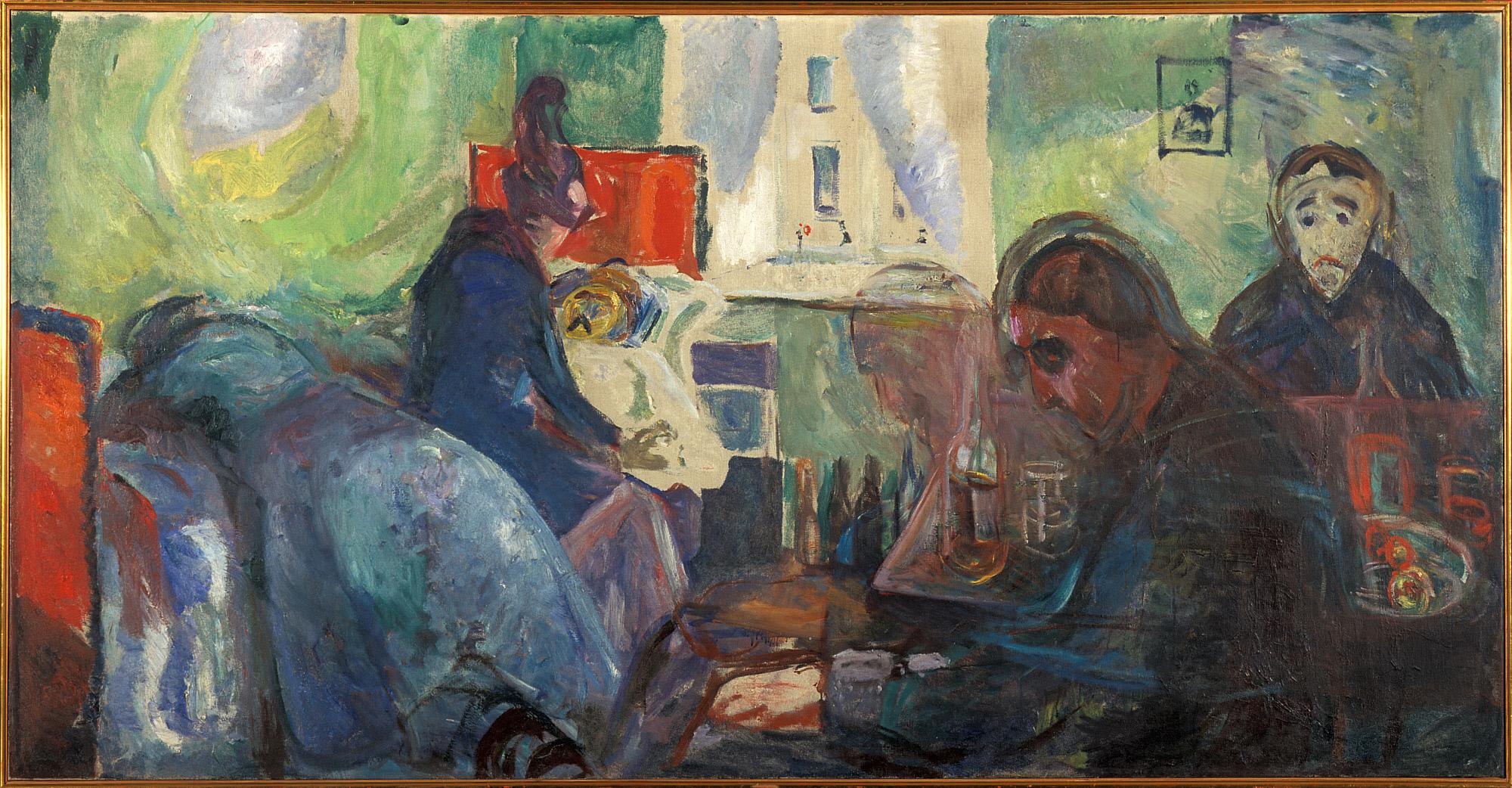 Reproduction du tableau « La Mort du Bohémien - Edvard Munch » par Alpha Reproduction en peinture à l’huile