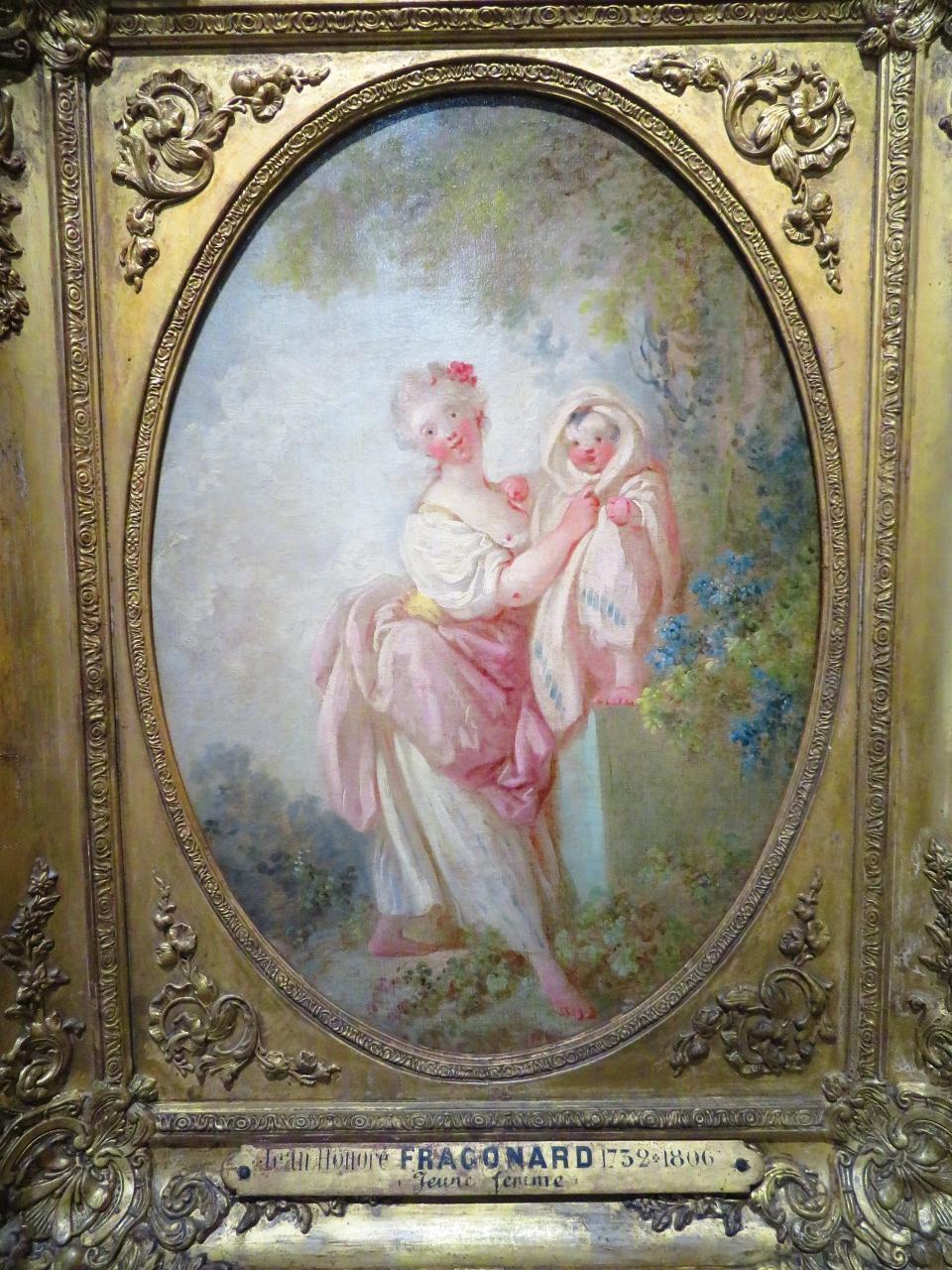 Jeune Femme jouant avec un enfant - Jean-Honoré Fragonard