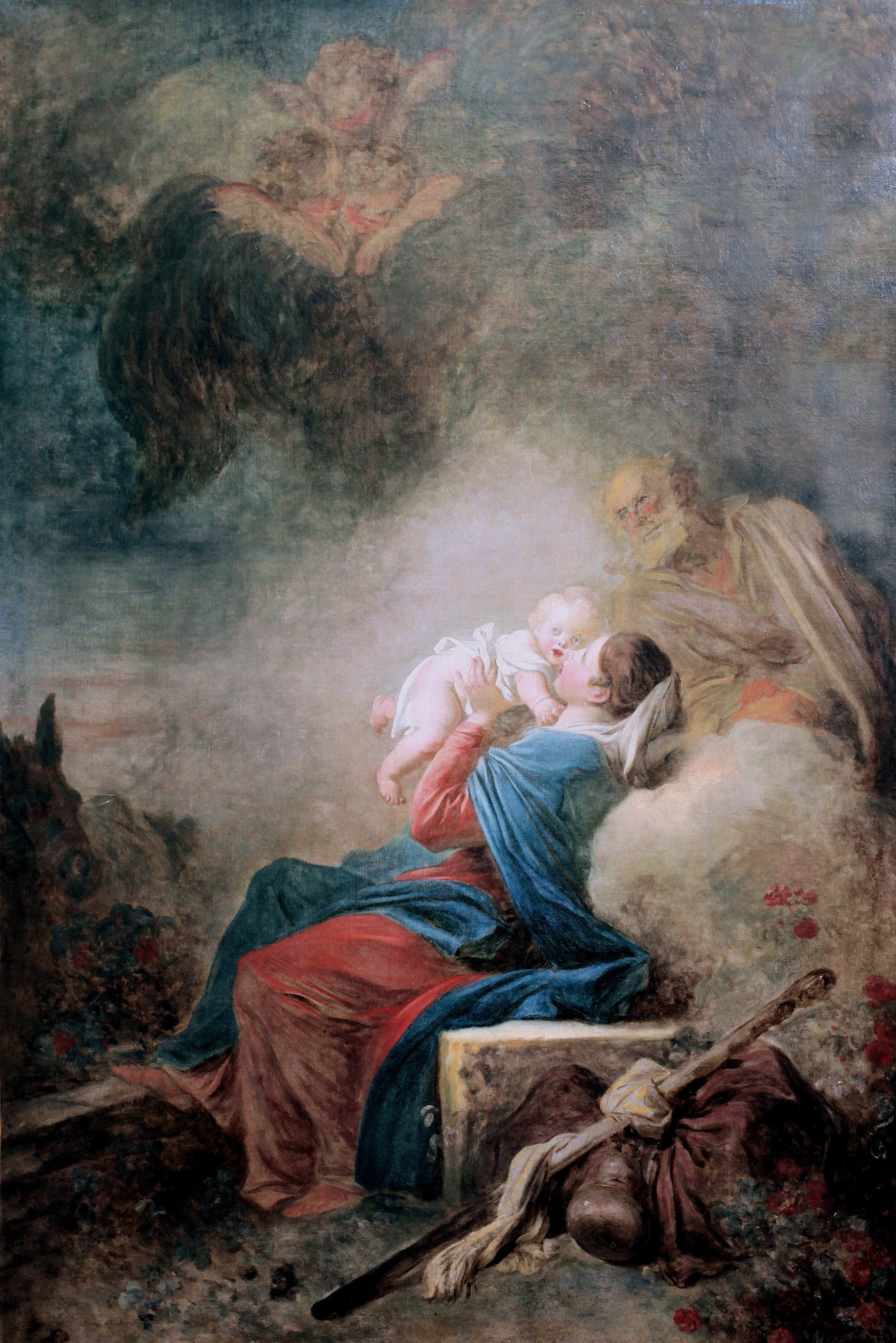 Le Repos de la Sainte Famille - Jean-Honoré Fragonard