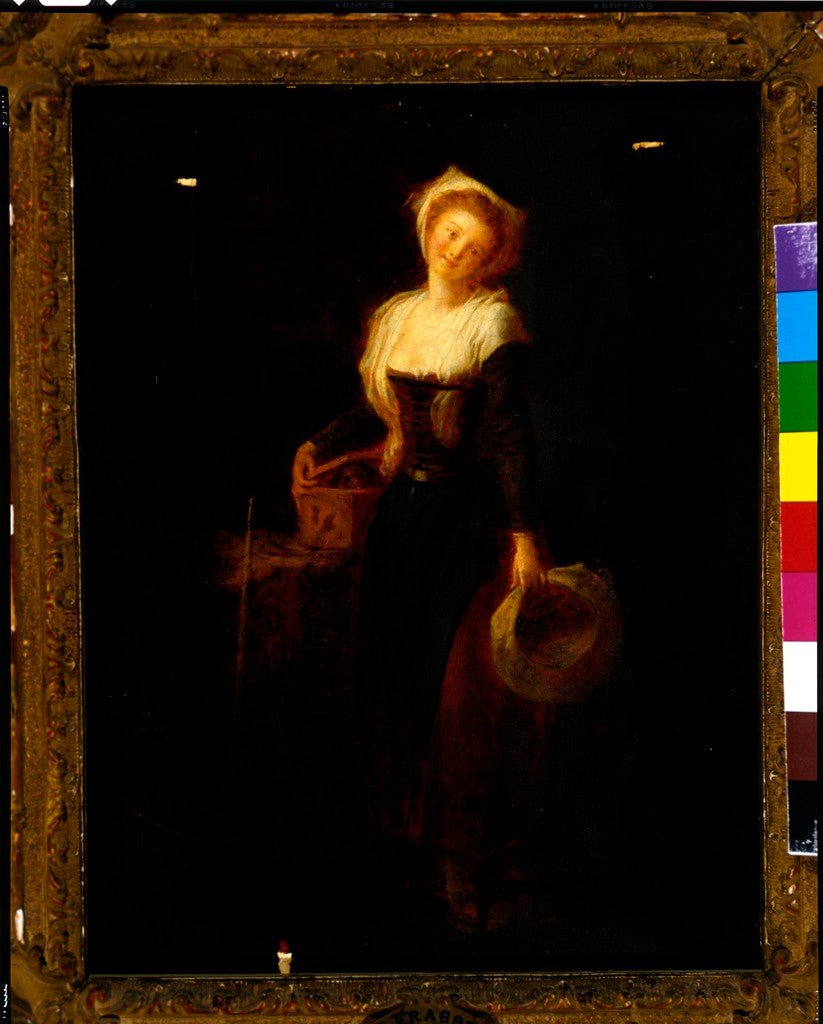 Jeune fille avec une marmotte - Jean-Honoré Fragonard