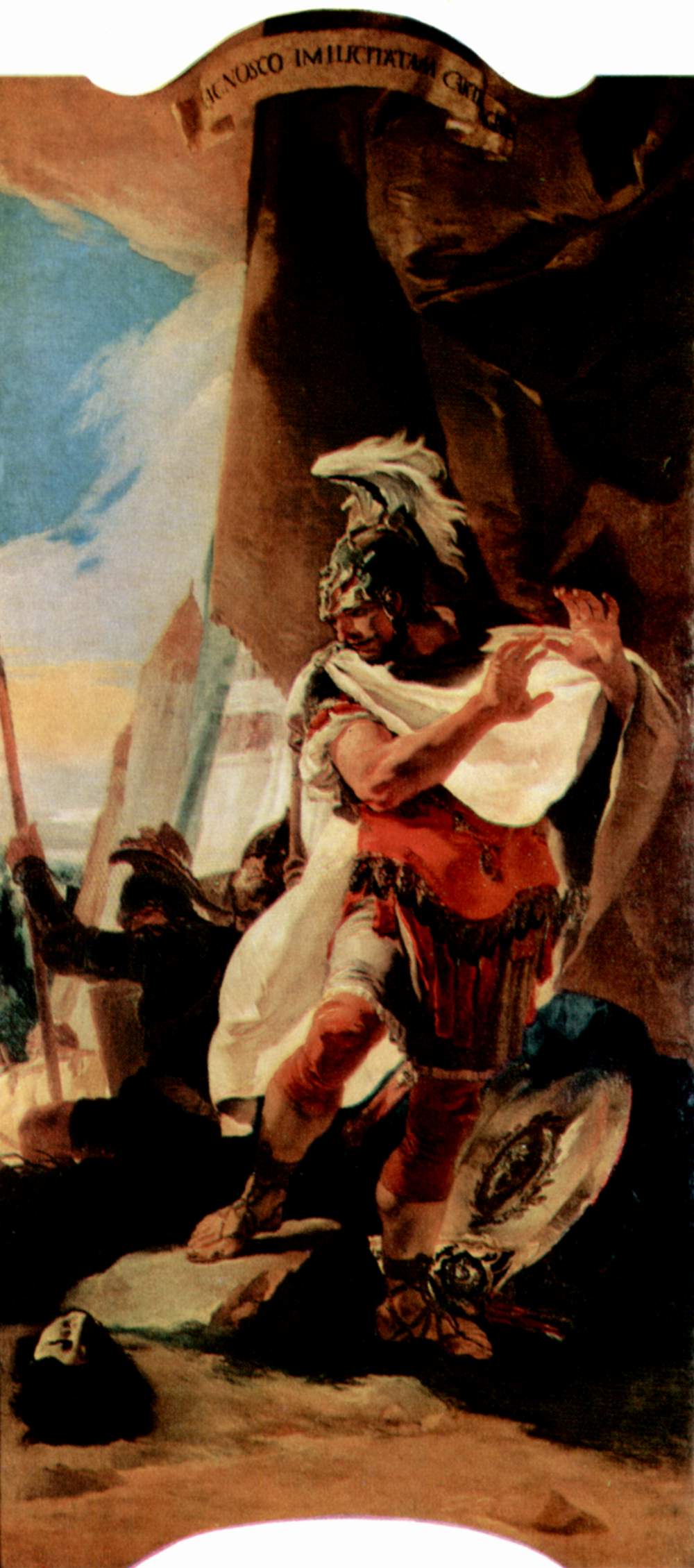 Hannibal reconnaît la tête de son frère Hasdrubal - Giovanni Battista Tiepolo