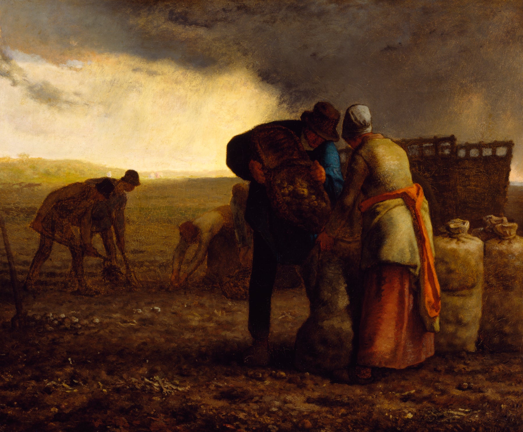 La Récolte des pommes de terre - Jean-François Millet