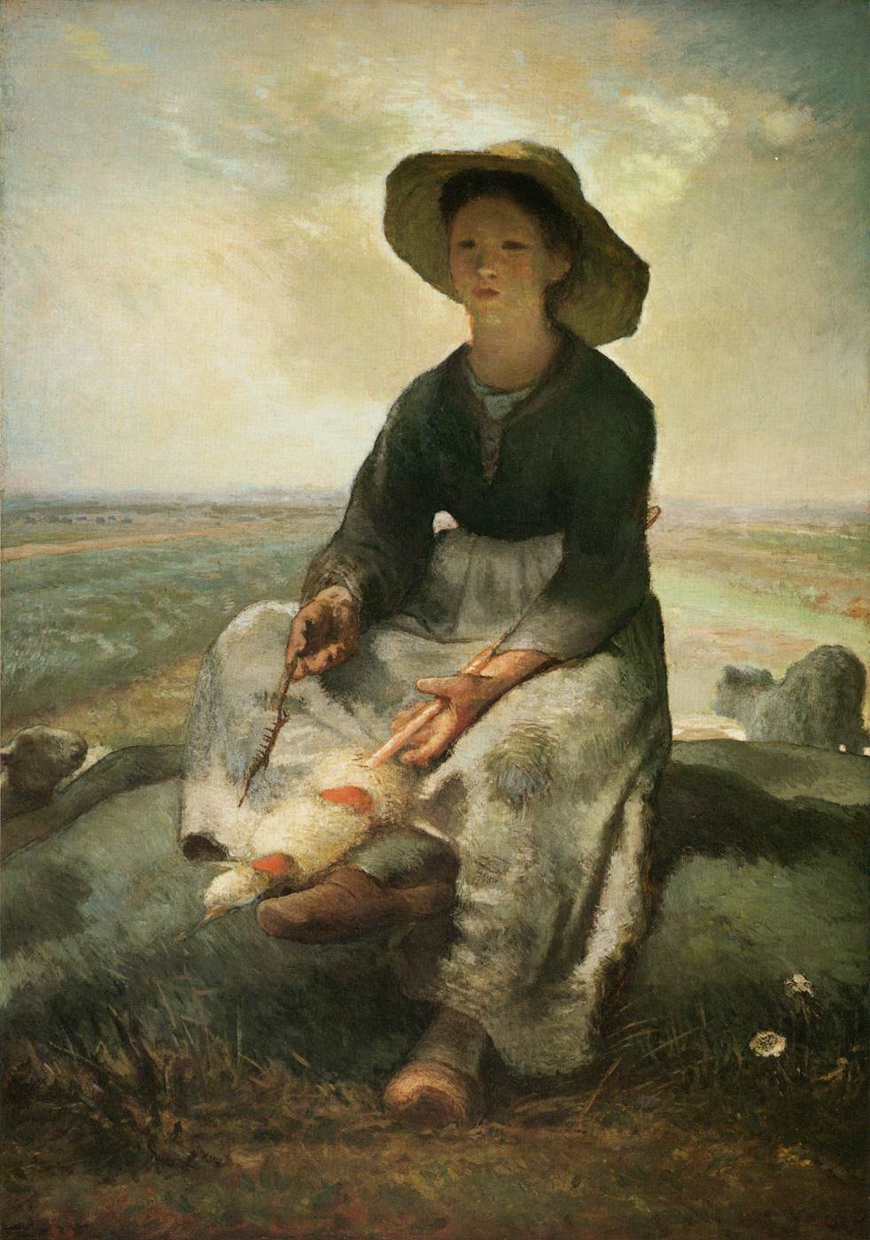 Jeune bergère - Jean-François Millet
