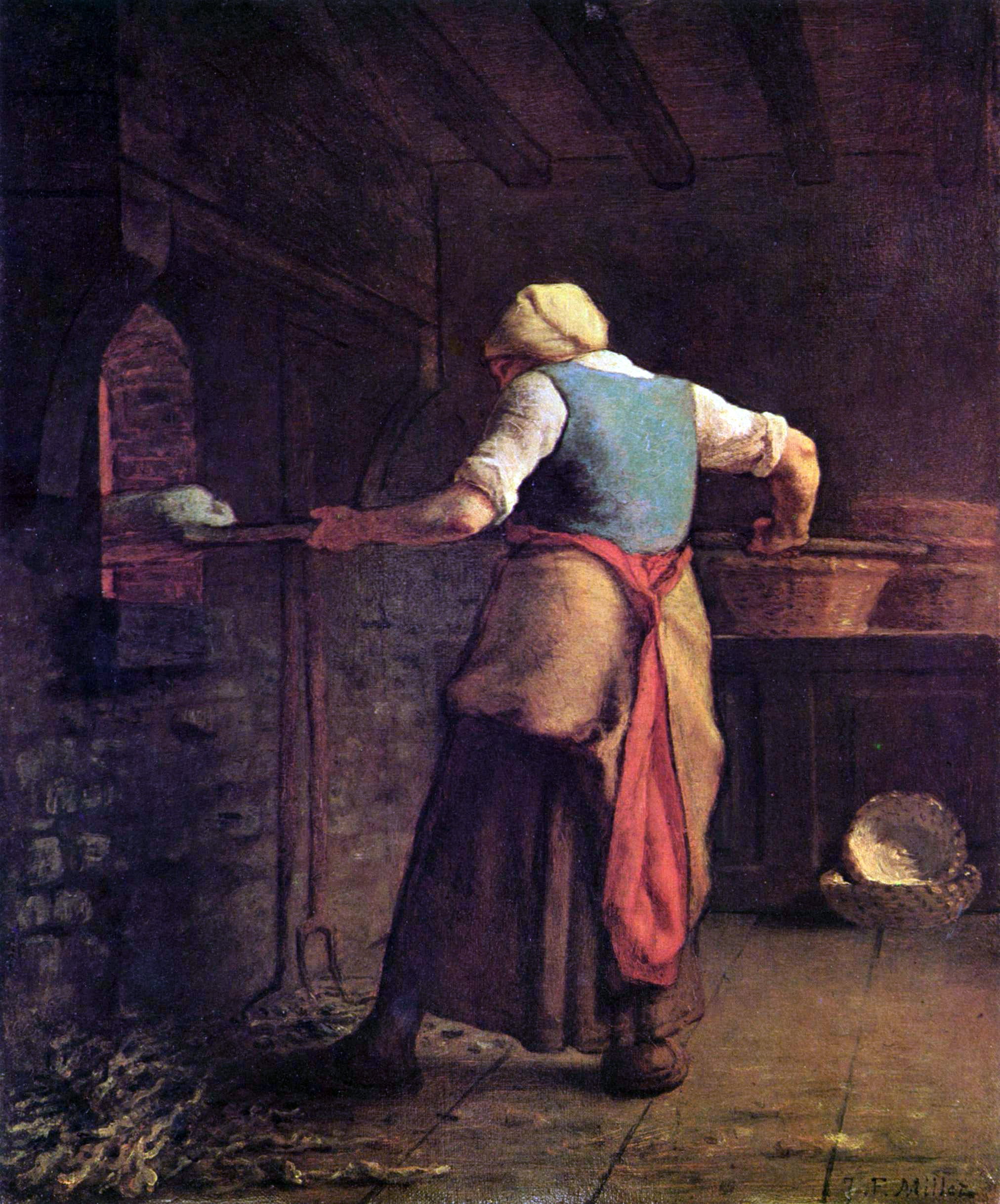 Paysanne enfournant son pain - Jean-François Millet