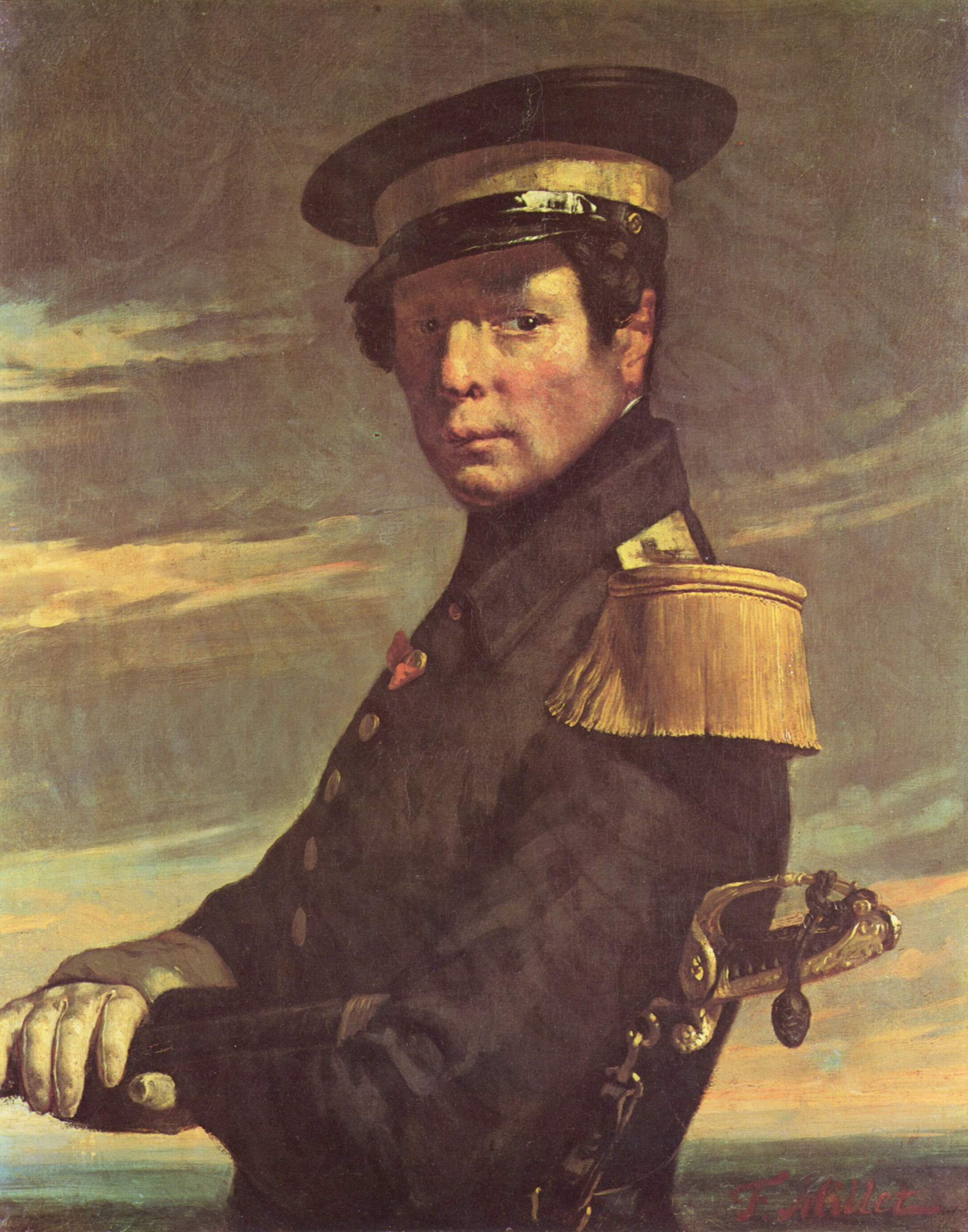 Portrait d'un officier de marine - Jean-François Millet