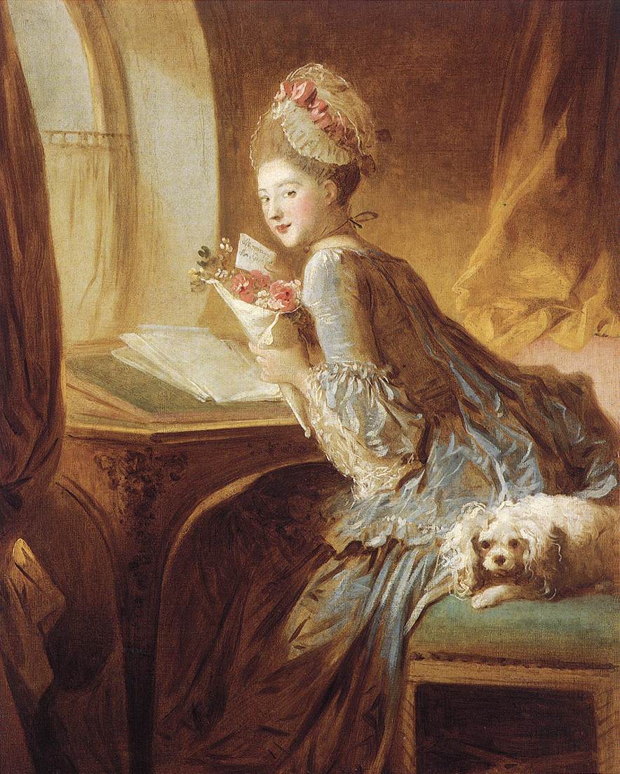 La Lettre d'amour - Jean-Honoré Fragonard