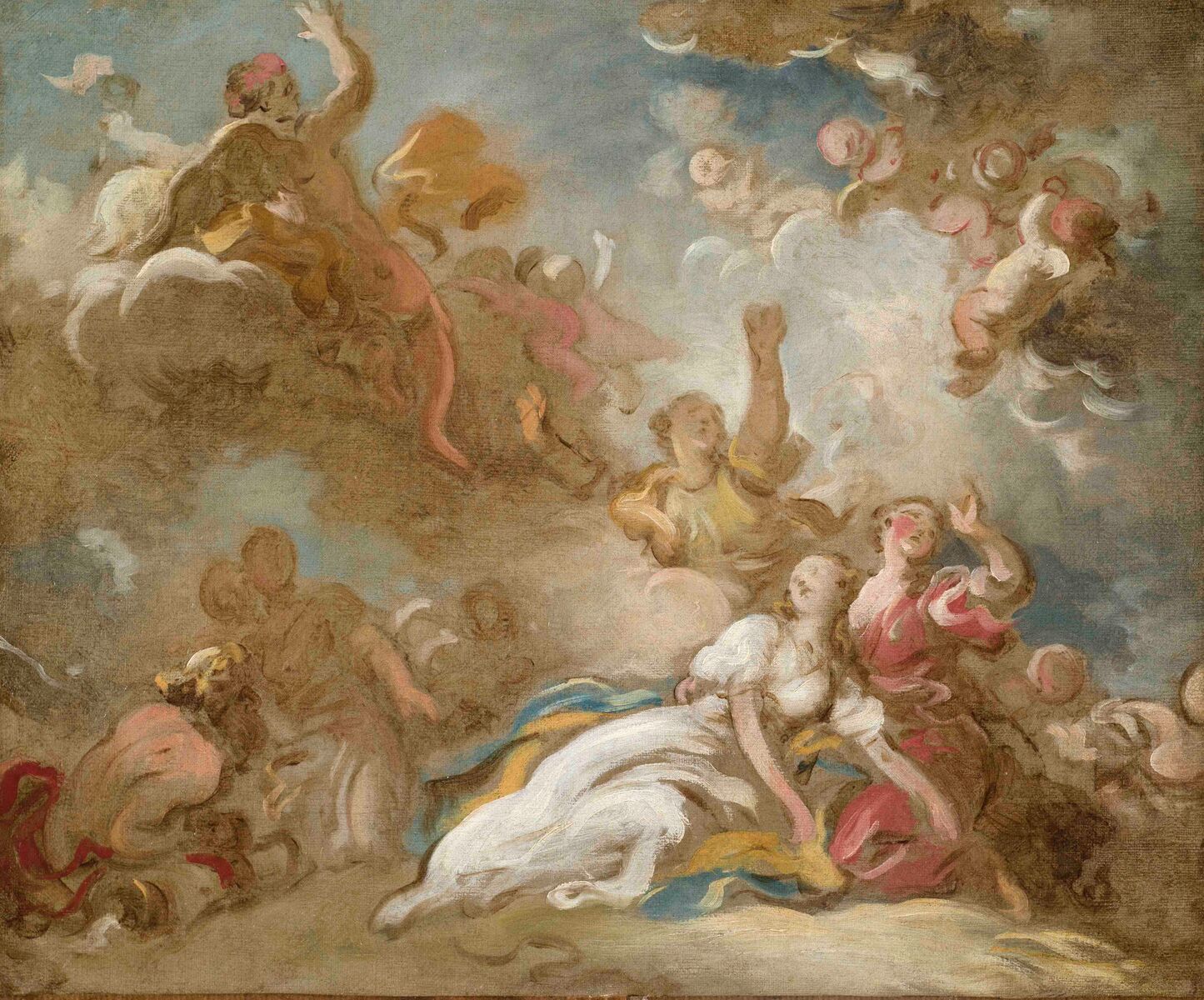 La mort de Cléopâtre - Jean-Honoré Fragonard
