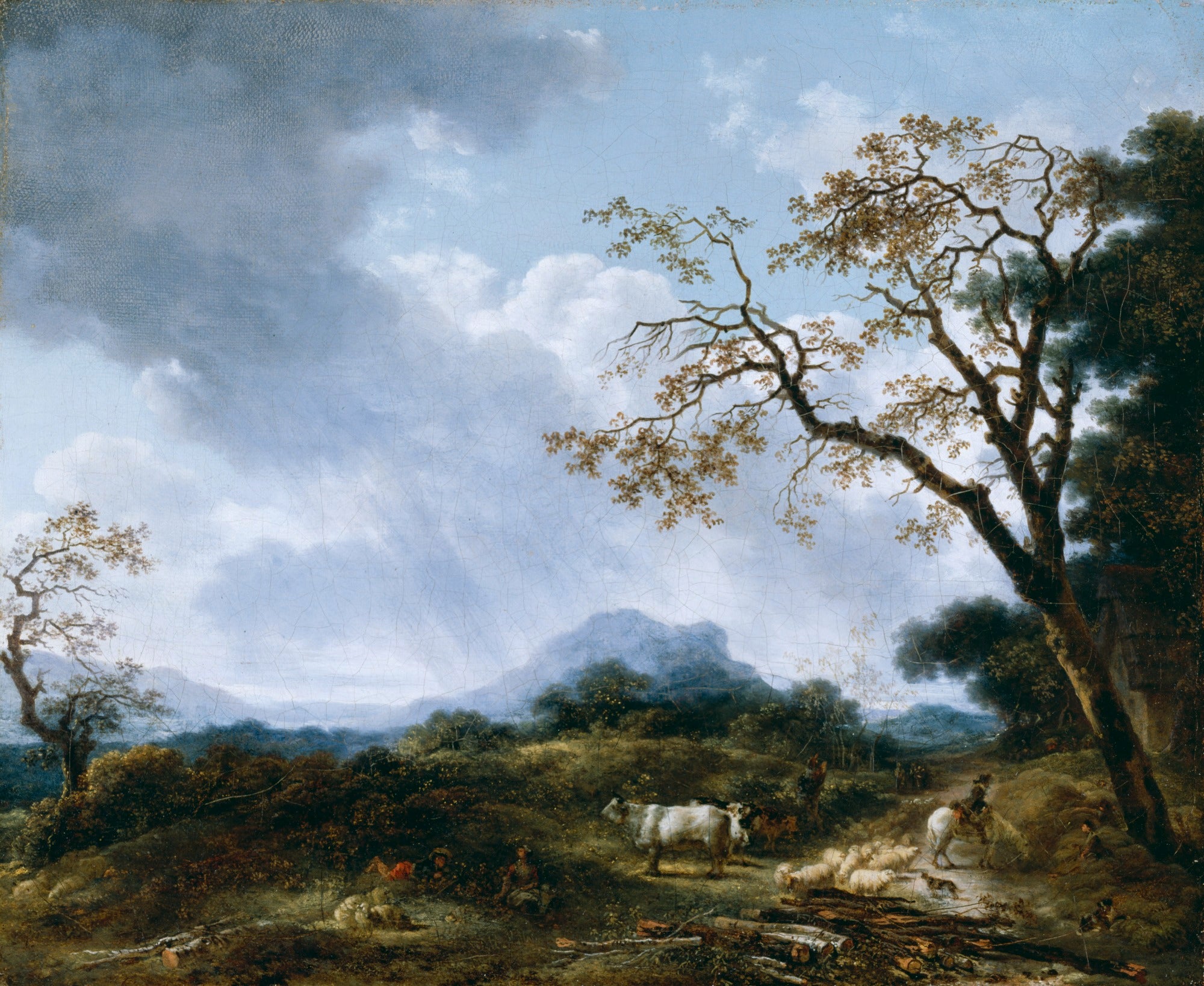 Paysage avec averse passagère - Jean-Honoré Fragonard