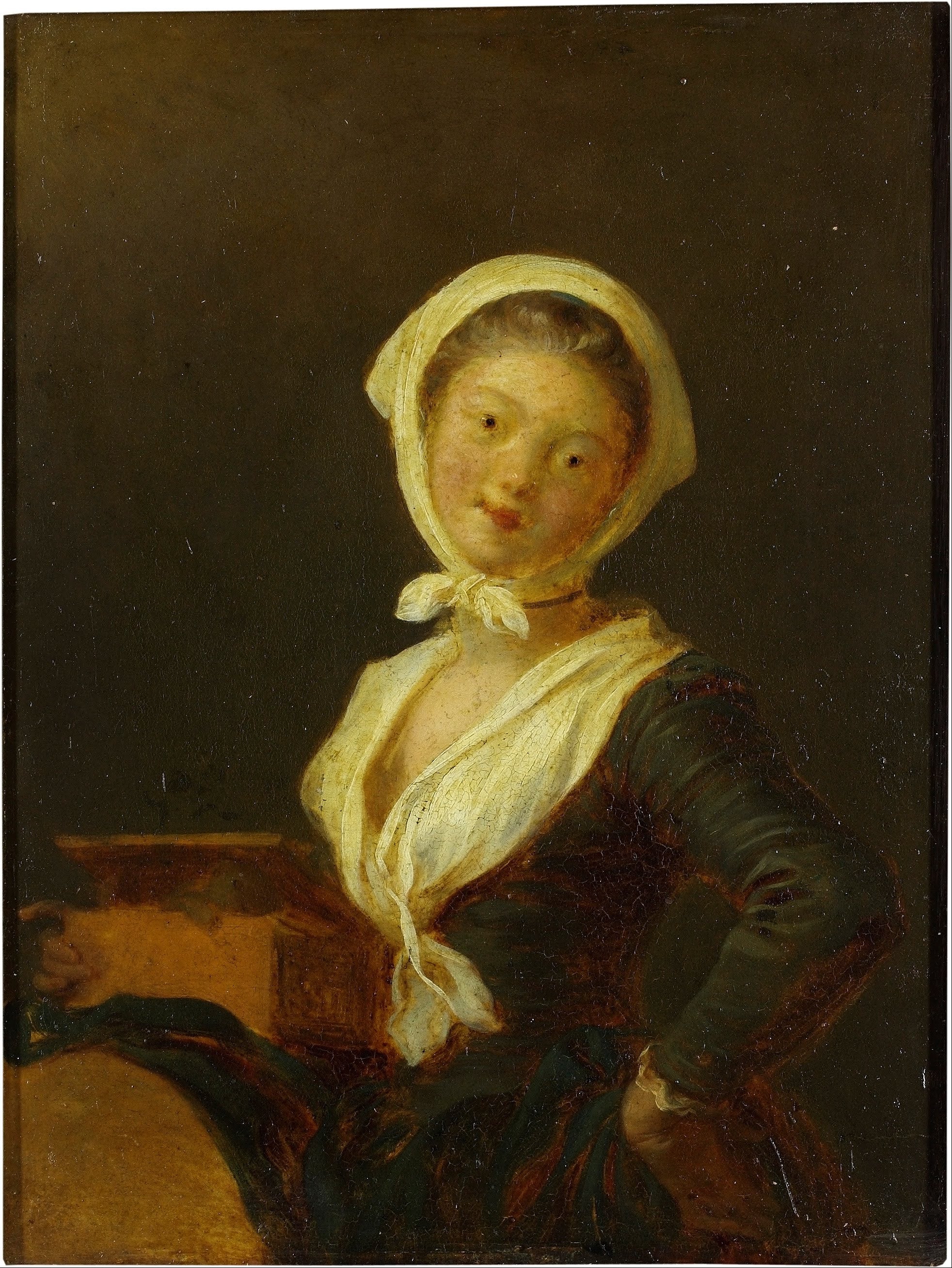 Un joueur d'orgue de barbarie (une femme de Savoie) - Jean-Honoré Fragonard