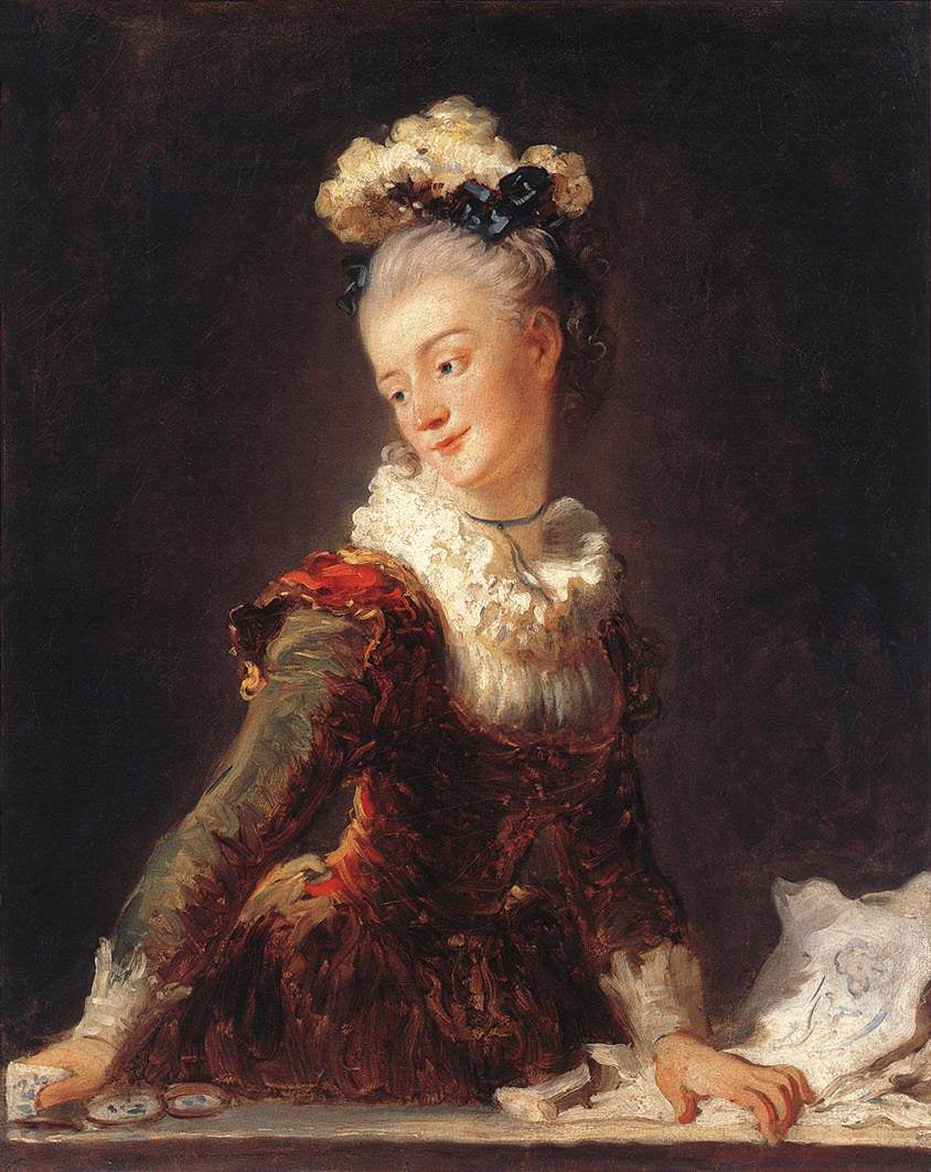 Portrait de Marie-Anne-Éléonore, comtesse de Grave (1730-1807) - Jean-Honoré Fragonard