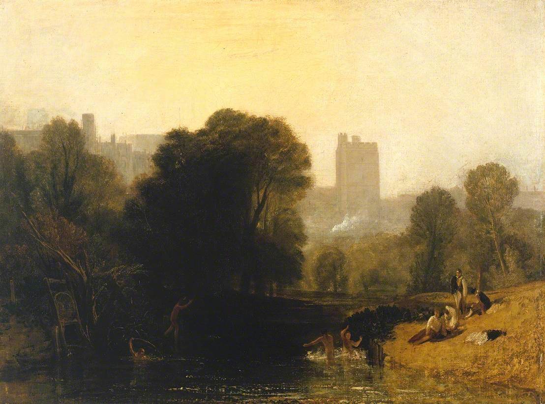 Reproduction du tableau « Near the Thames’ Lock, Windsor - J. M. W. Turner » par Alpha Reproduction en peinture à l’huile