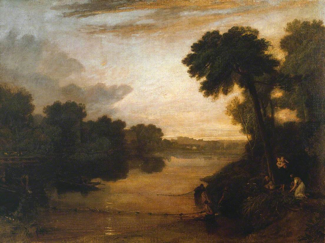 Reproduction du tableau « The Thames near Windsor - J. M. W. Turner » par Alpha Reproduction en peinture à l’huile