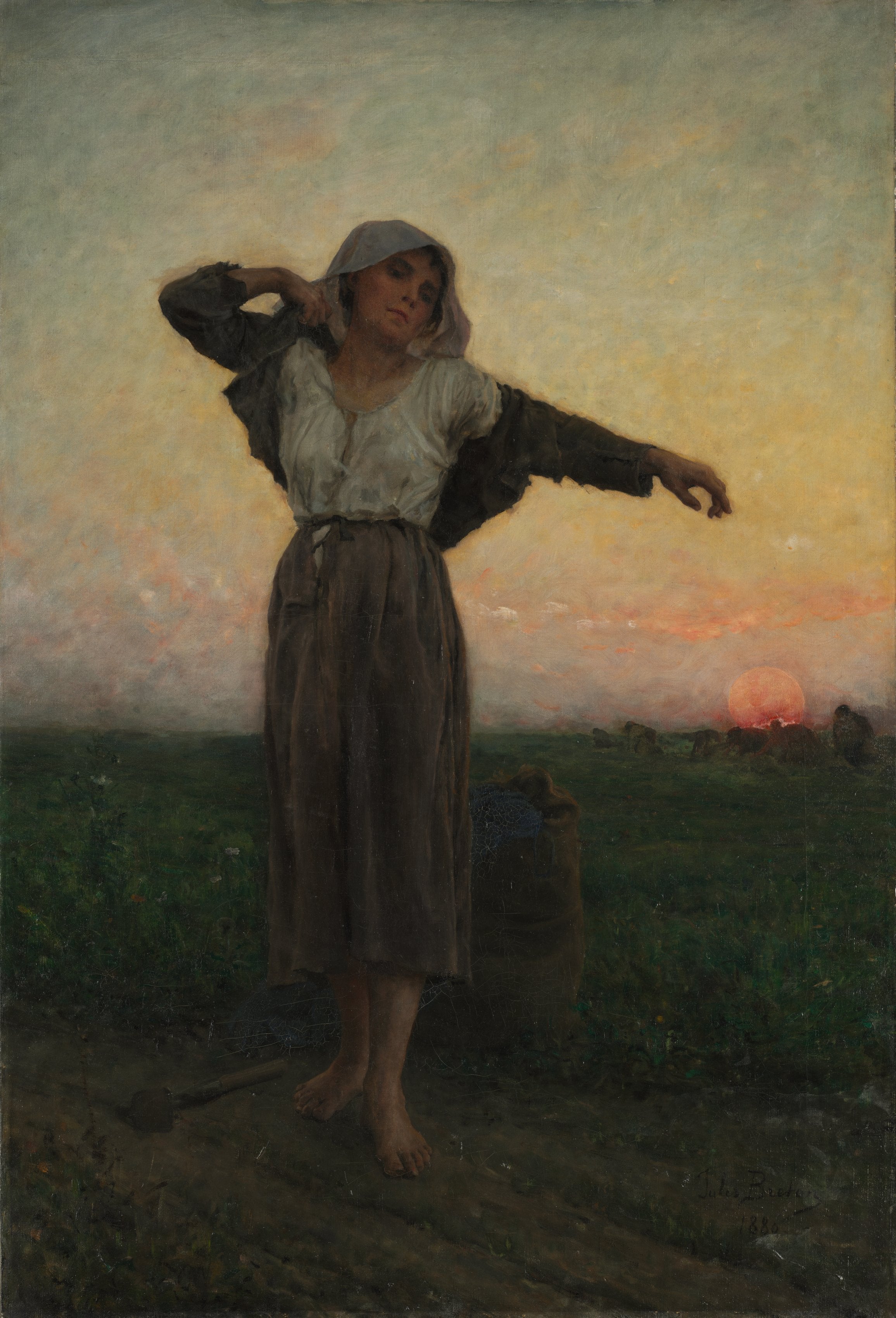 La glaneuse lasse - Jules Breton