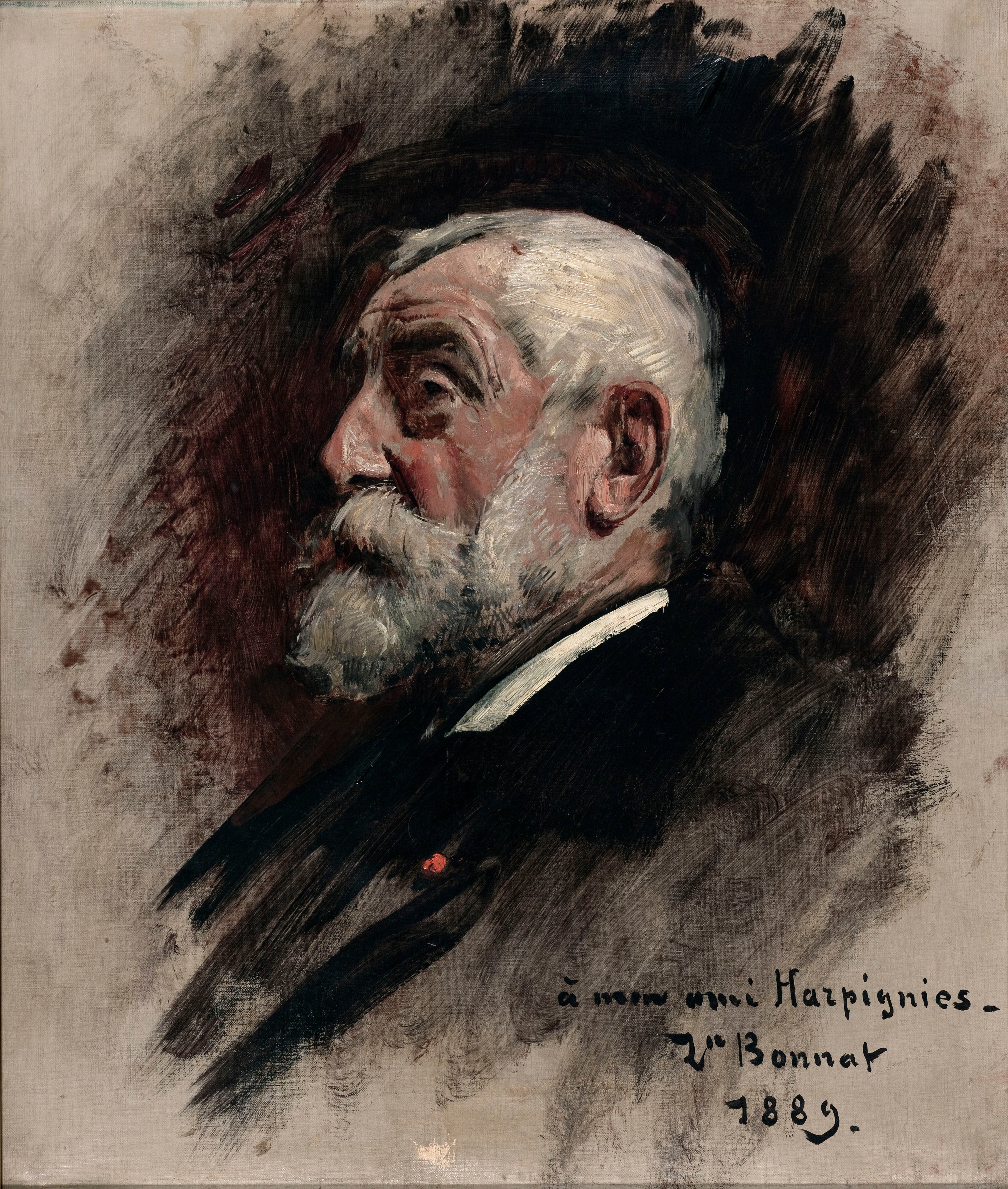 Portrait d'Henri Harpignies - Léon Bonnat