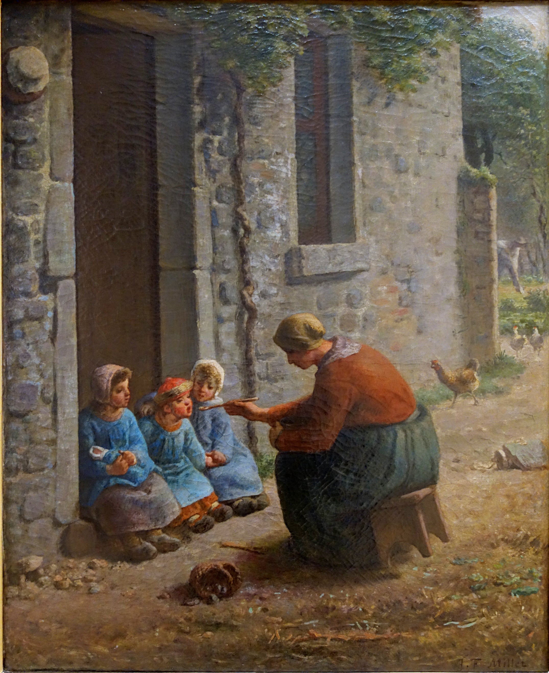 La Becquée - Jean-François Millet