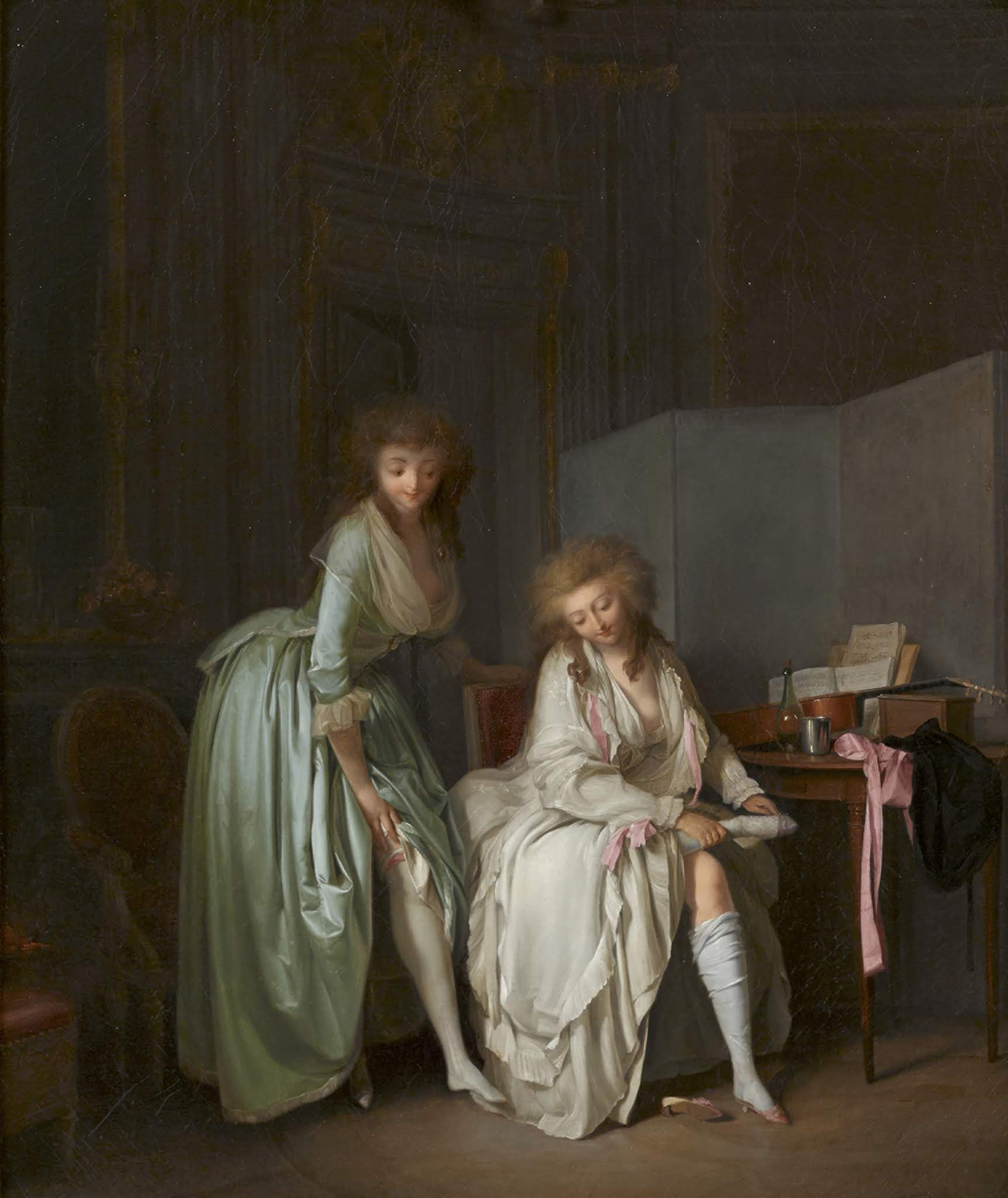 Comparaison des petits pieds - Louis-Léopold Boilly