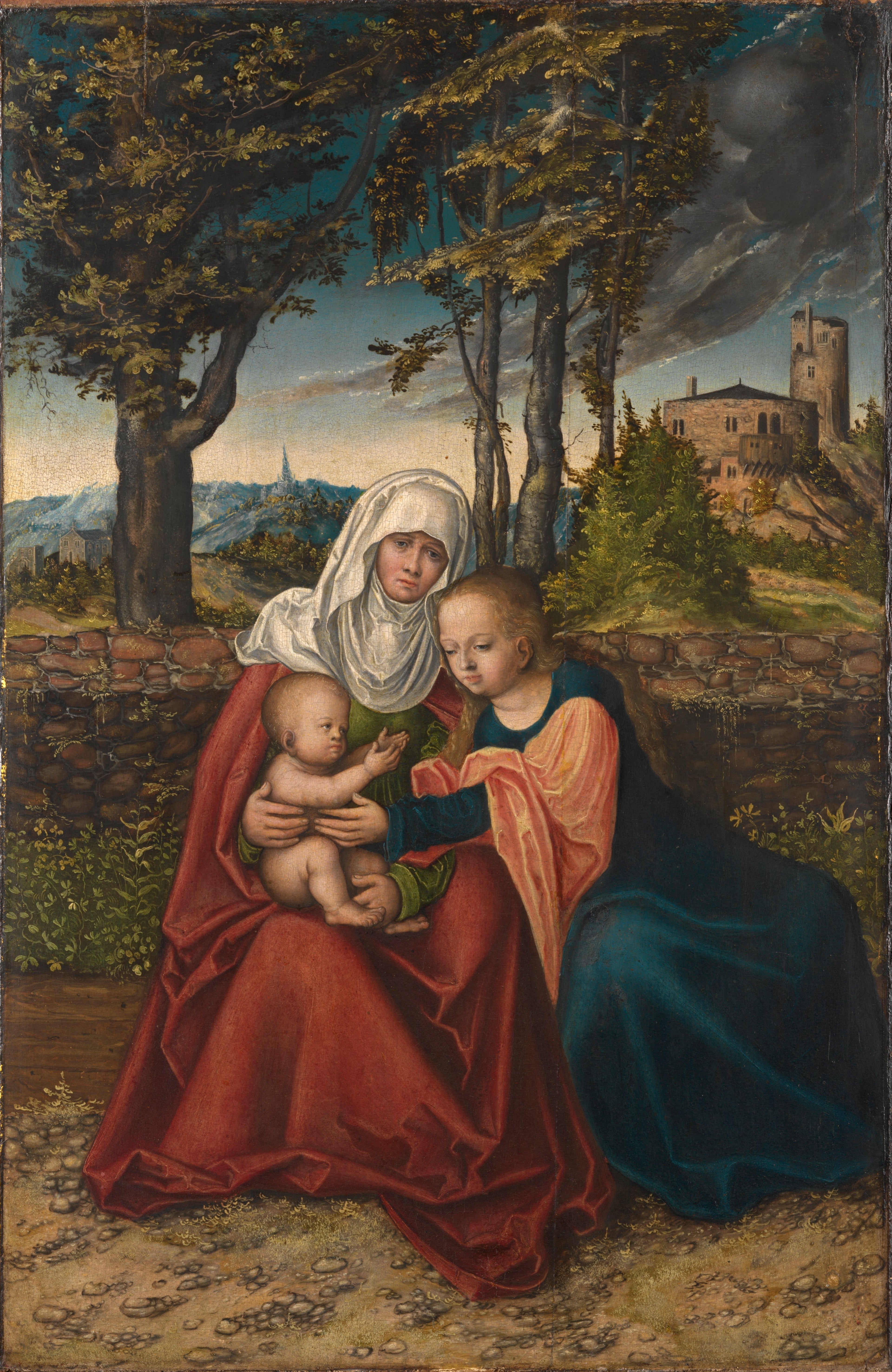La Vierge à l'Enfant avec sainte Anne - Lucas Cranach the Elder
