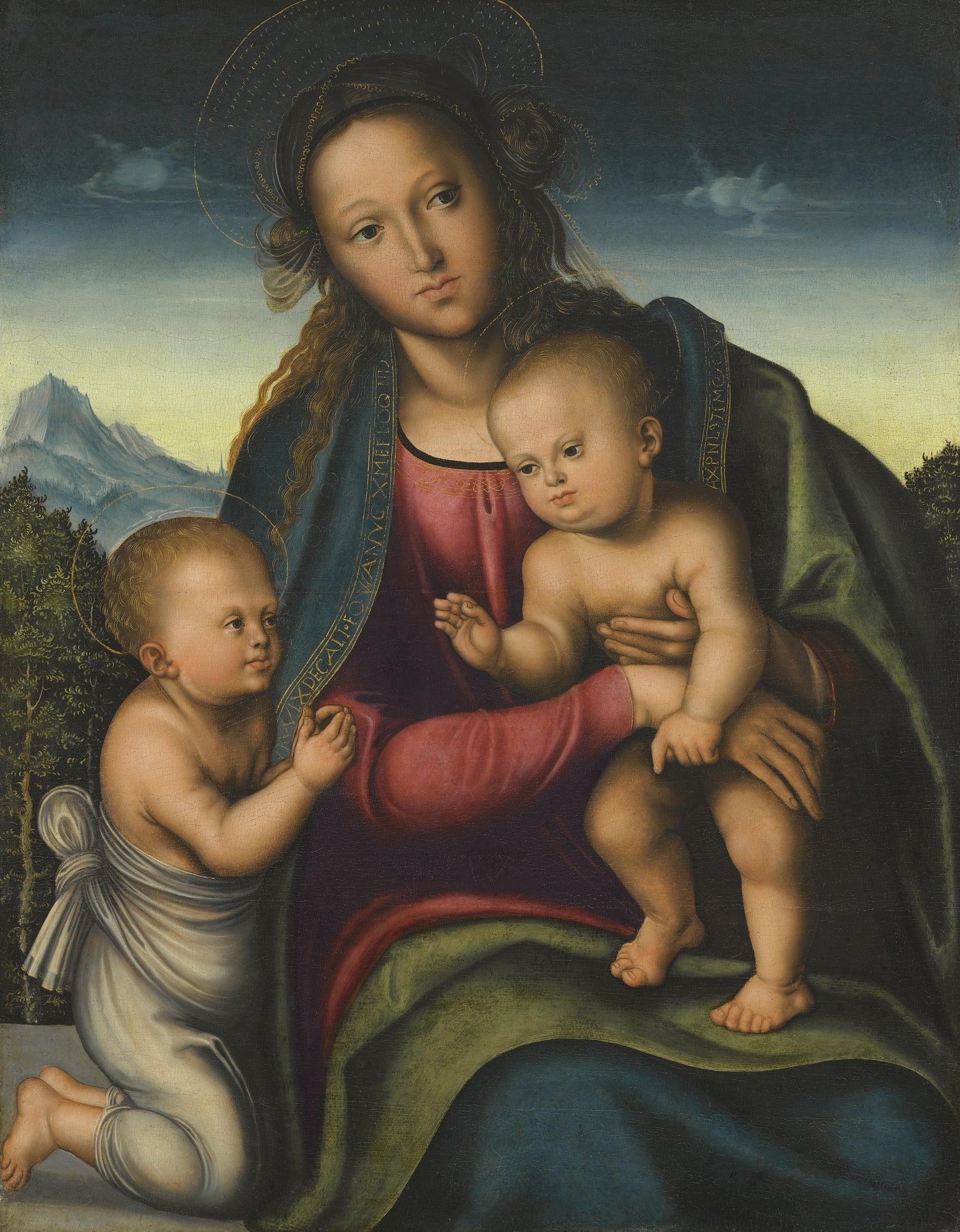 La Vierge à l'Enfant avec le petit Jean Baptiste - Lucas Cranach the Elder