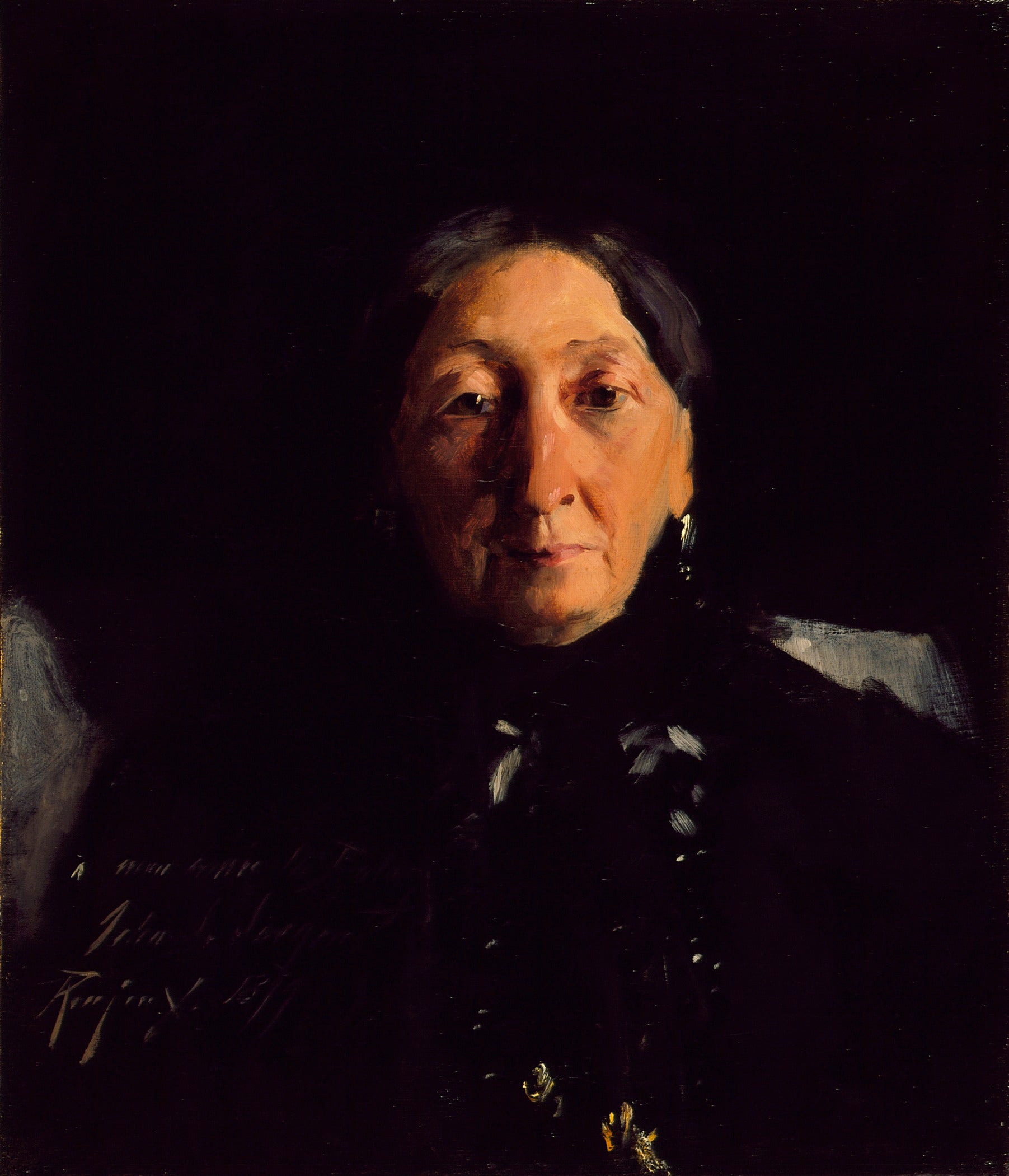 Reproduction du tableau « Mme François Buloz (Christine Blaze) - John Singer Sargent » par Alpha Reproduction en peinture à l’huile