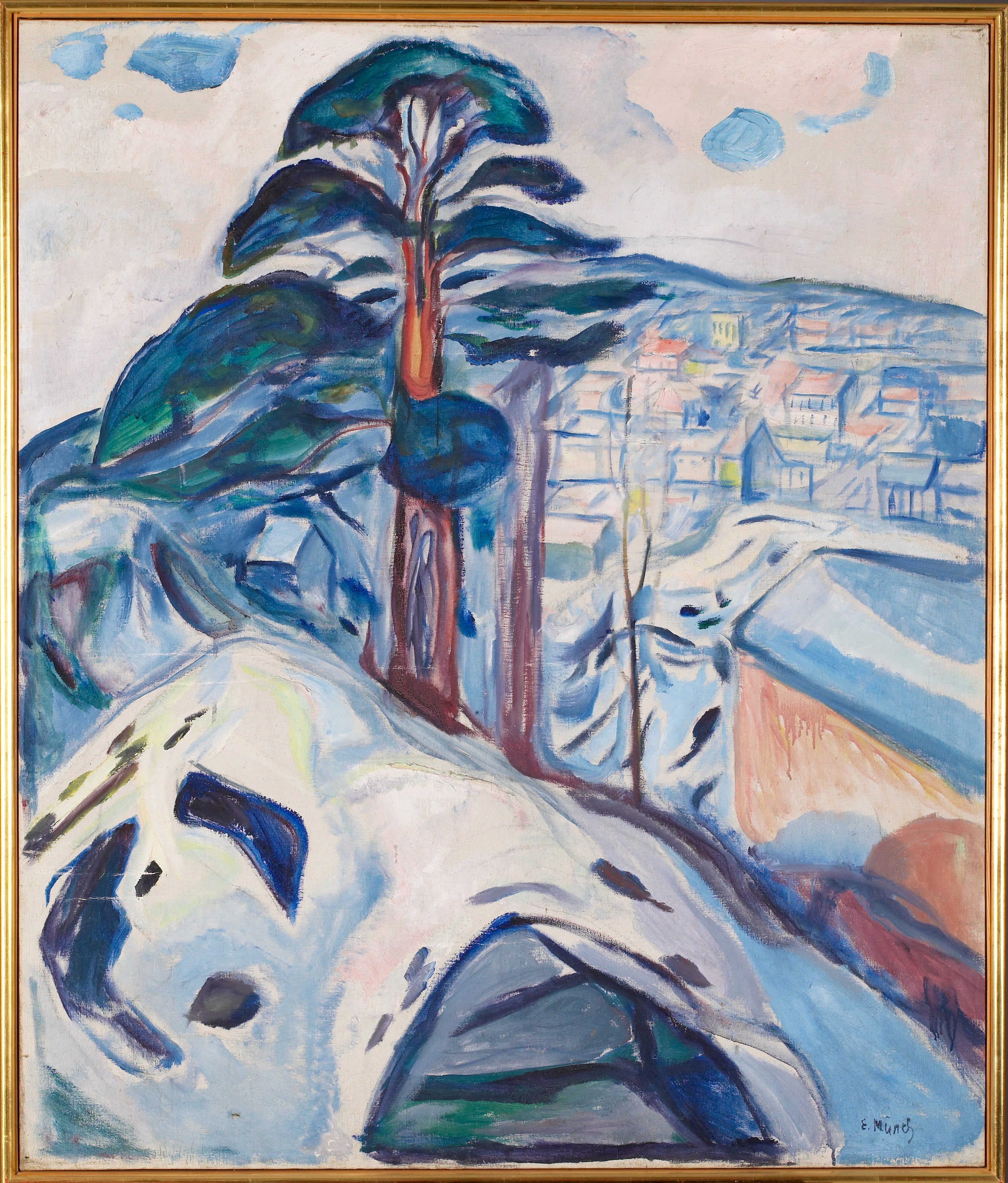 Reproduction du tableau « Hiver à Kragerø - Edvard Munch » par Alpha Reproduction en peinture à l’huile