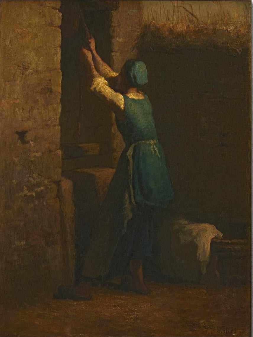 Femme au puits - Jean-François Millet