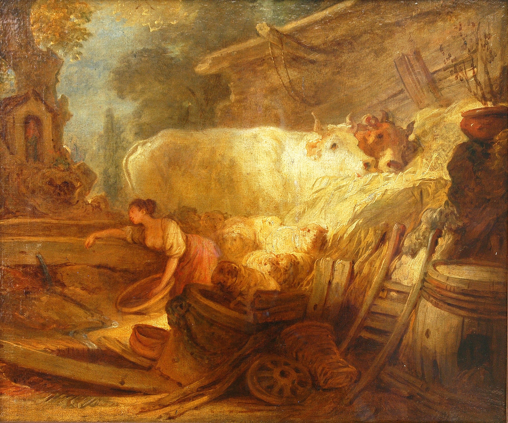 L'Étable - Jean-Honoré Fragonard