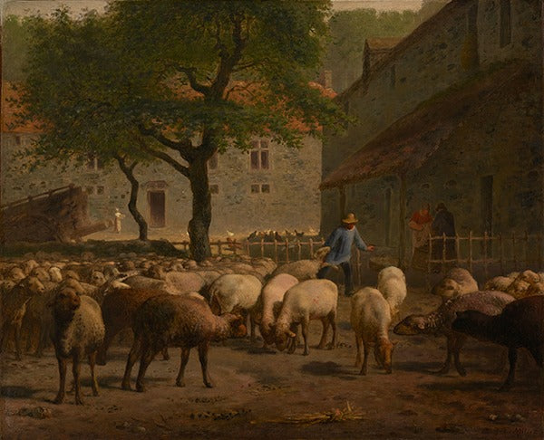 La Tonte des moutons - Jean-François Millet