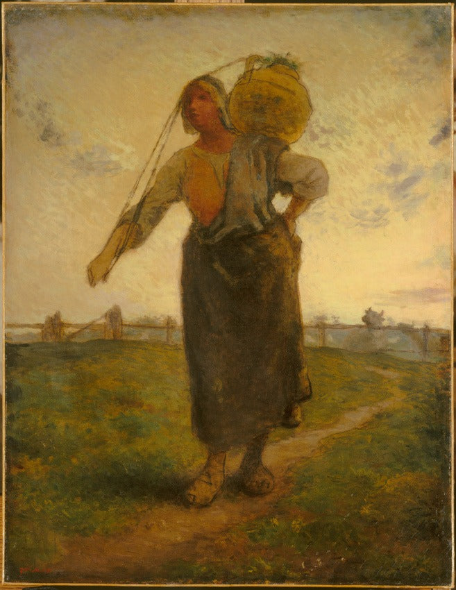 Laitière normande à Gréville - Jean-François Millet