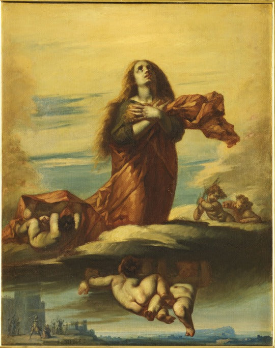 Sainte Barbe enlevée au ciel - Jean-François Millet