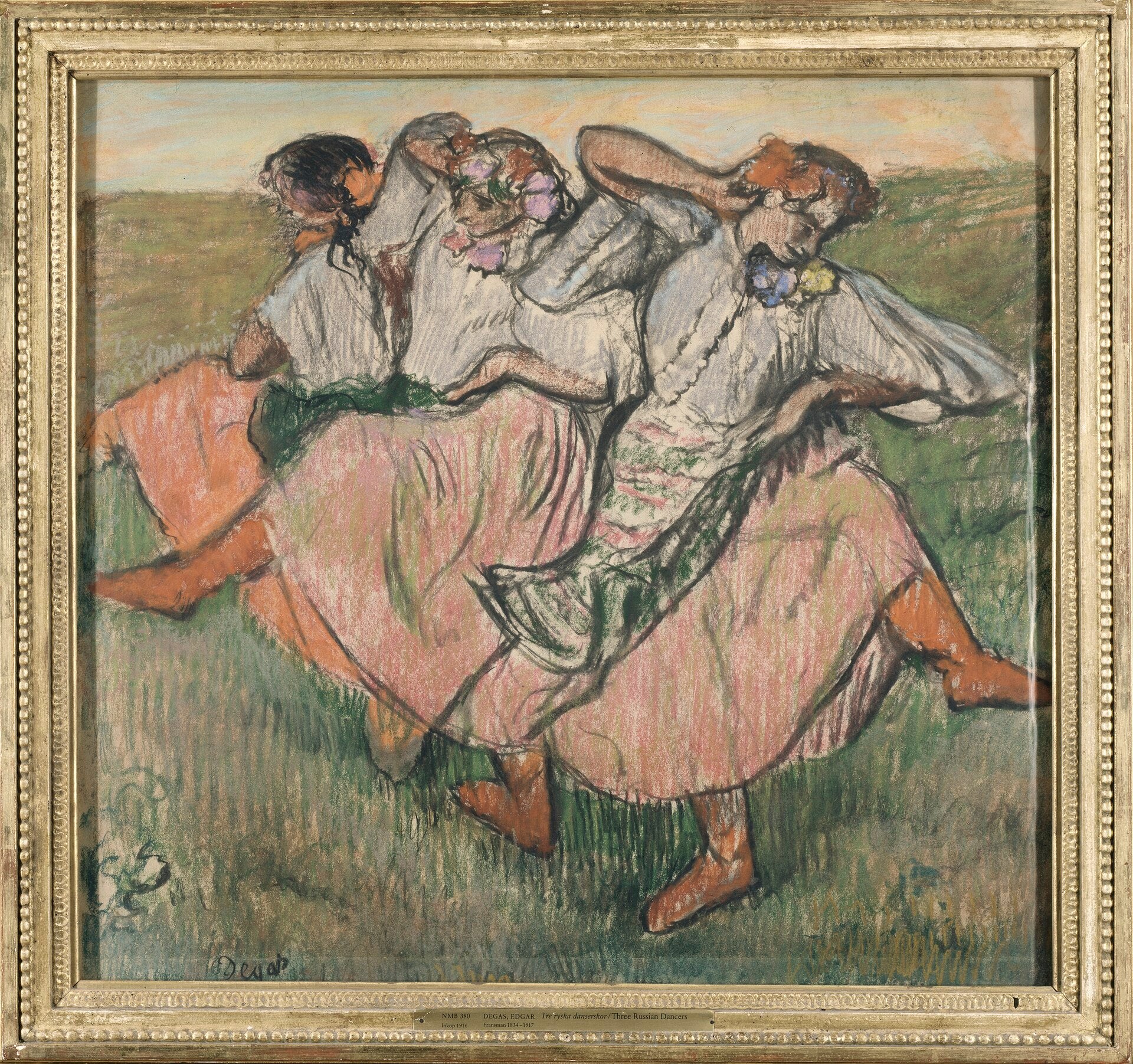 ثلاثة راقصين روسيين - إدغار ديغاس