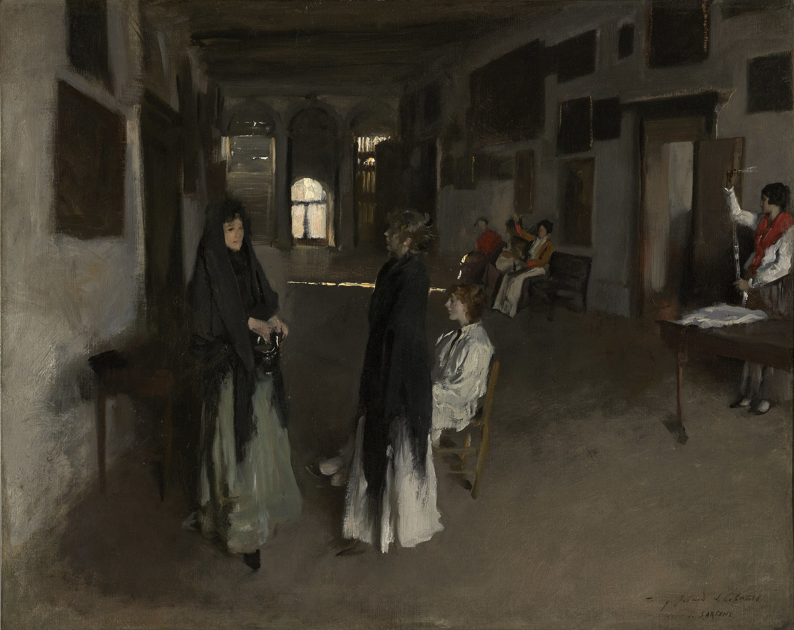 Reproduction du tableau « Un intérieur vénitien - John Singer Sargent » par Alpha Reproduction en peinture à l’huile