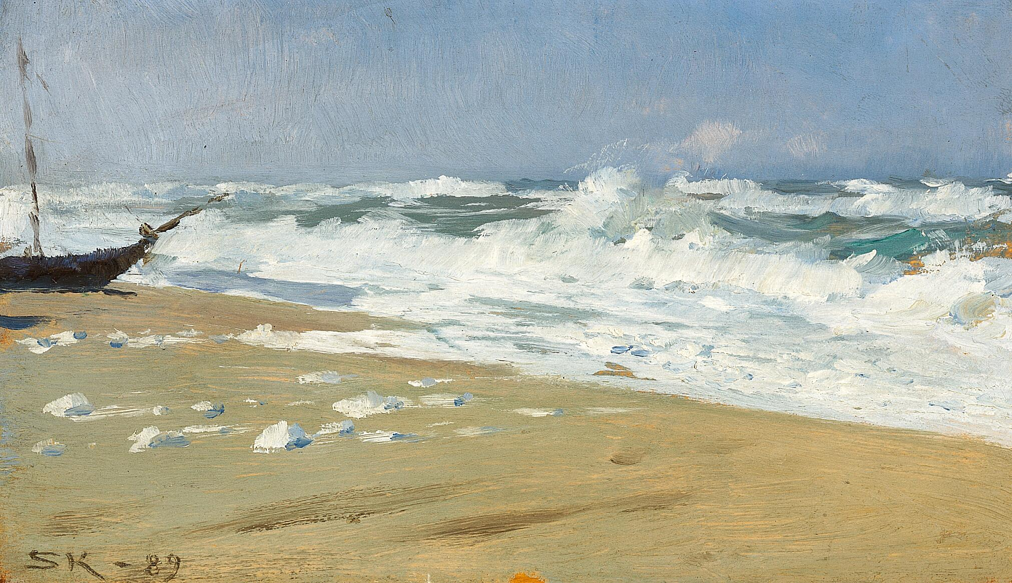 Étude d'une plage. - Peder Severin Krøyer