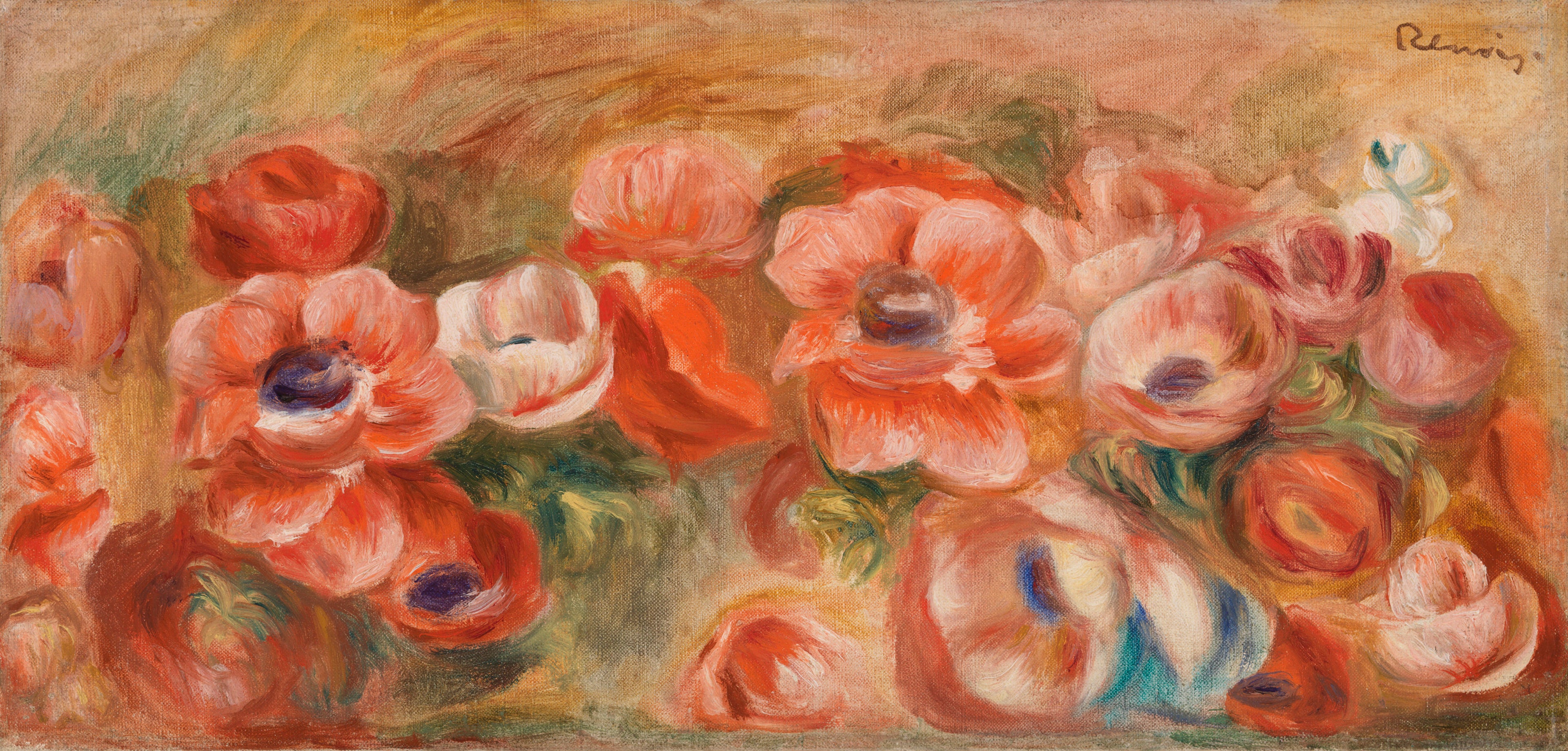 Reproduction du tableau « Anémones (Anémones) - Pierre-Auguste Renoir » par Alpha Reproduction en peinture à l’huile