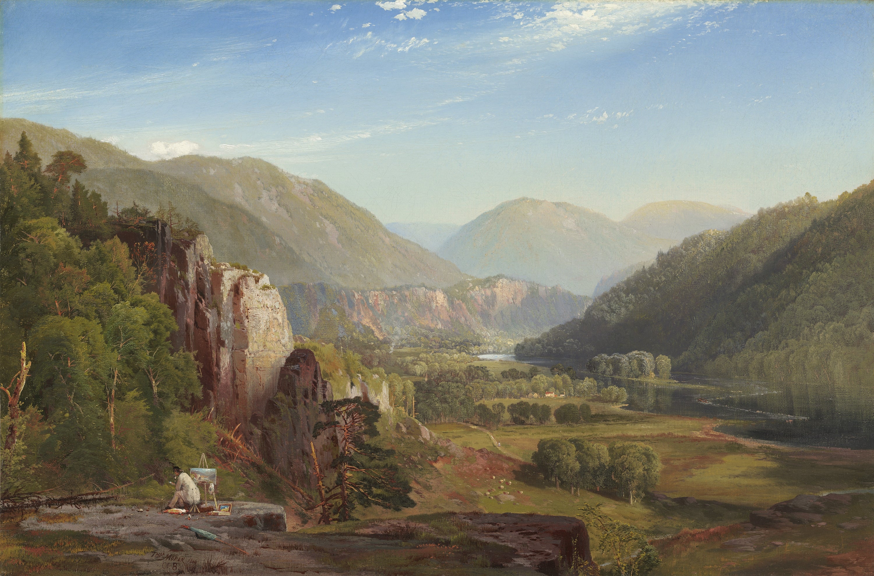 La Juniata, Soir - Thomas Moran