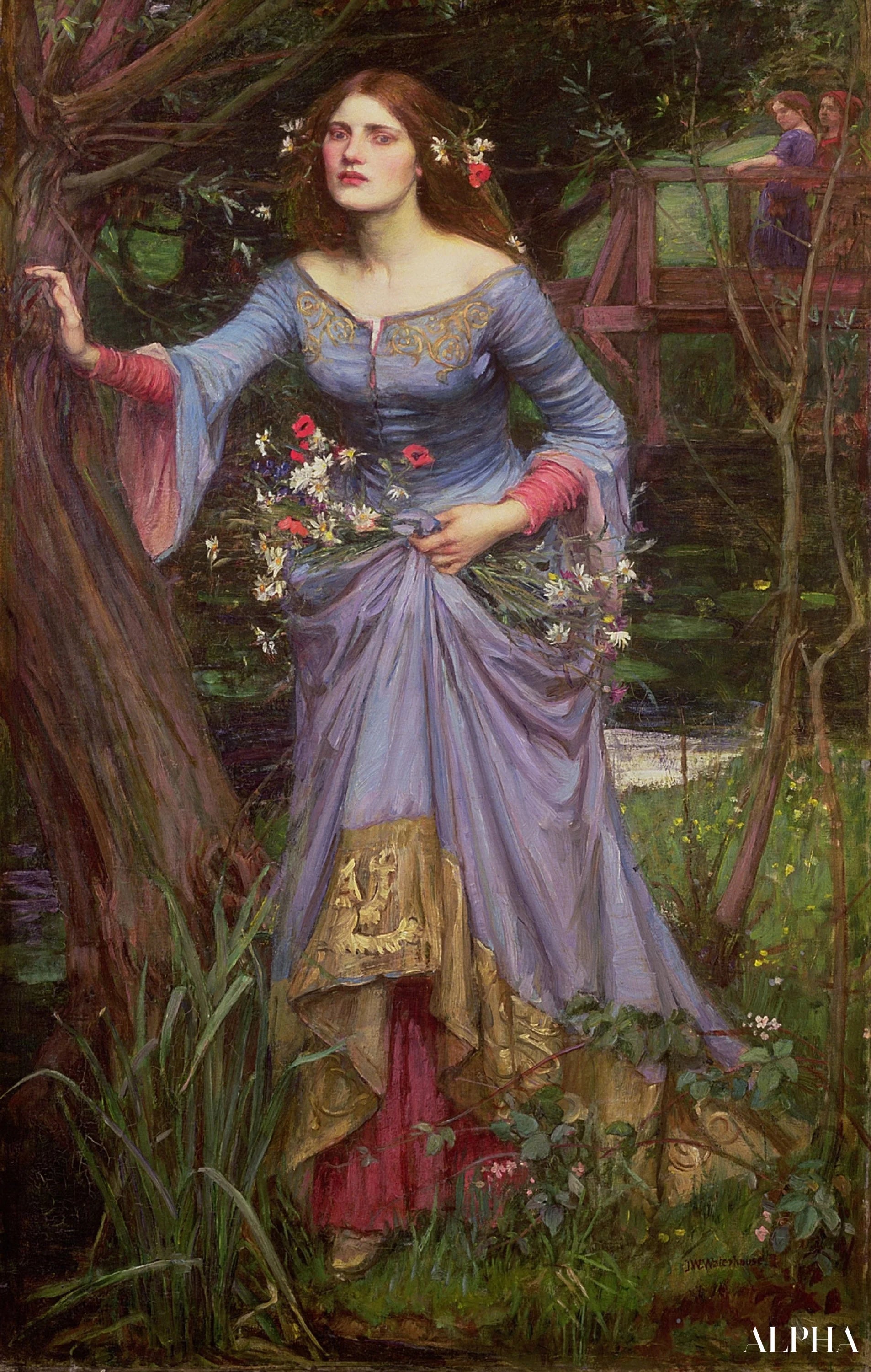 Reproduction du tableau « Ophélie 2 - John William Waterhouse » par Alpha Reproduction en peinture à l’huile