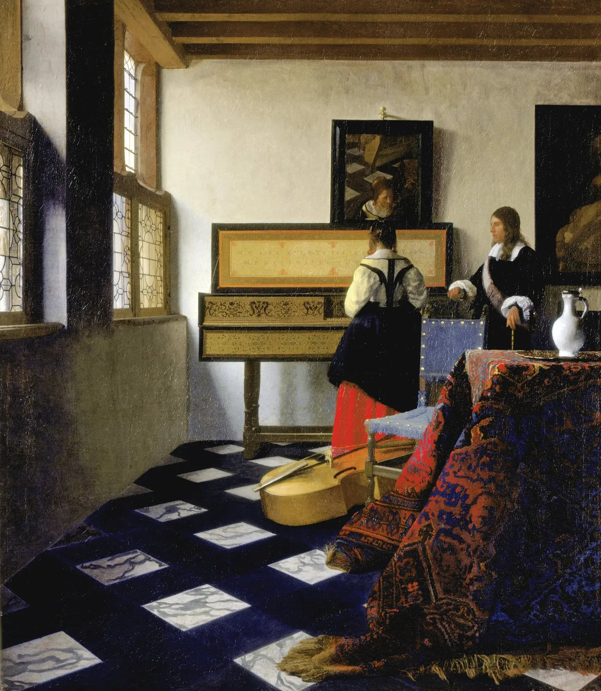 La Leçon de musique de Vermeer, Royal Collection RCIN 405346