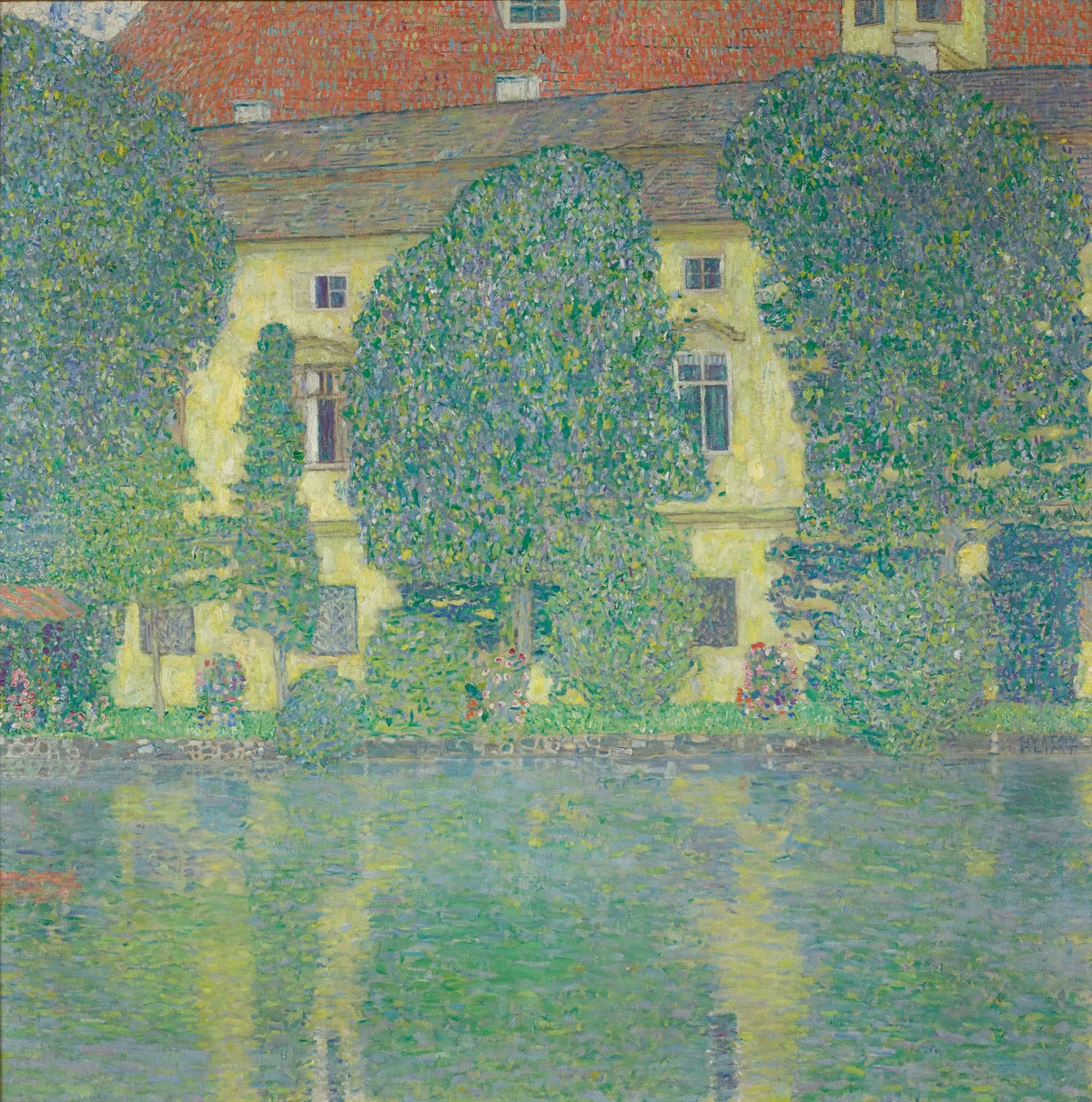 Château de Kammer sur l’Attersee III peint par Gustav Klimt