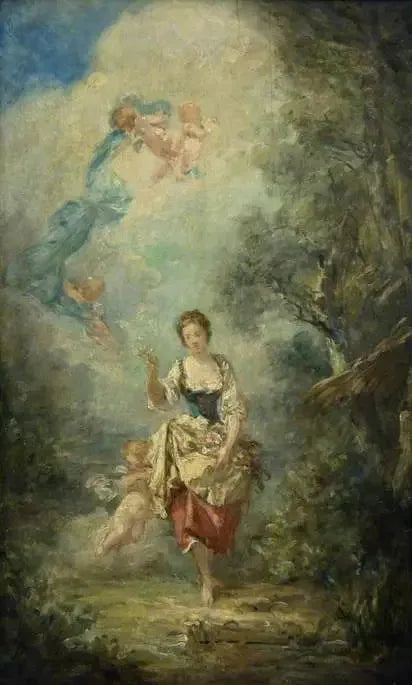 Été - Jean-Honoré Fragonard image 1 reproduction d’œuvre d’art à l’huile