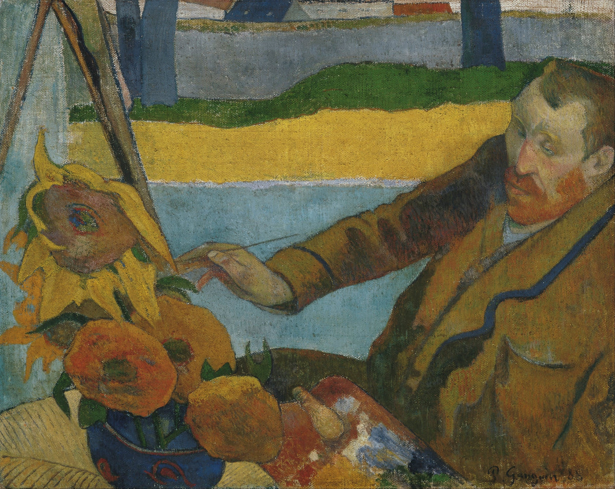 Paul Gauguin, Vincent van Gogh peignant les tournesols