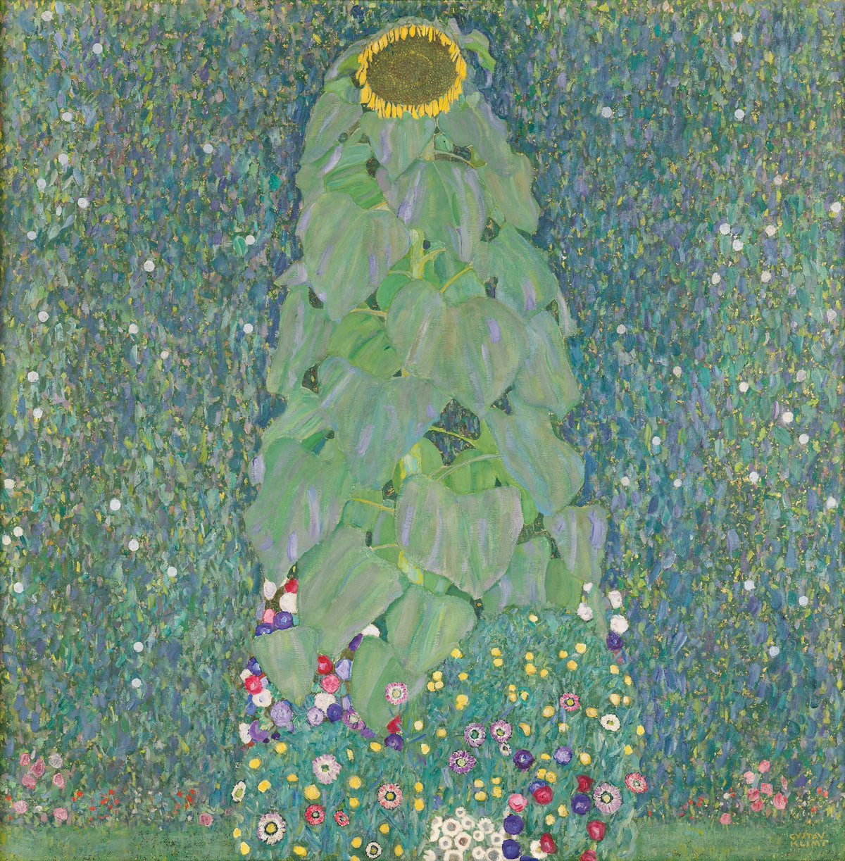 Gustav Klimt, Le Tournesol, 1907-1908, œuvre entière du Belvedere