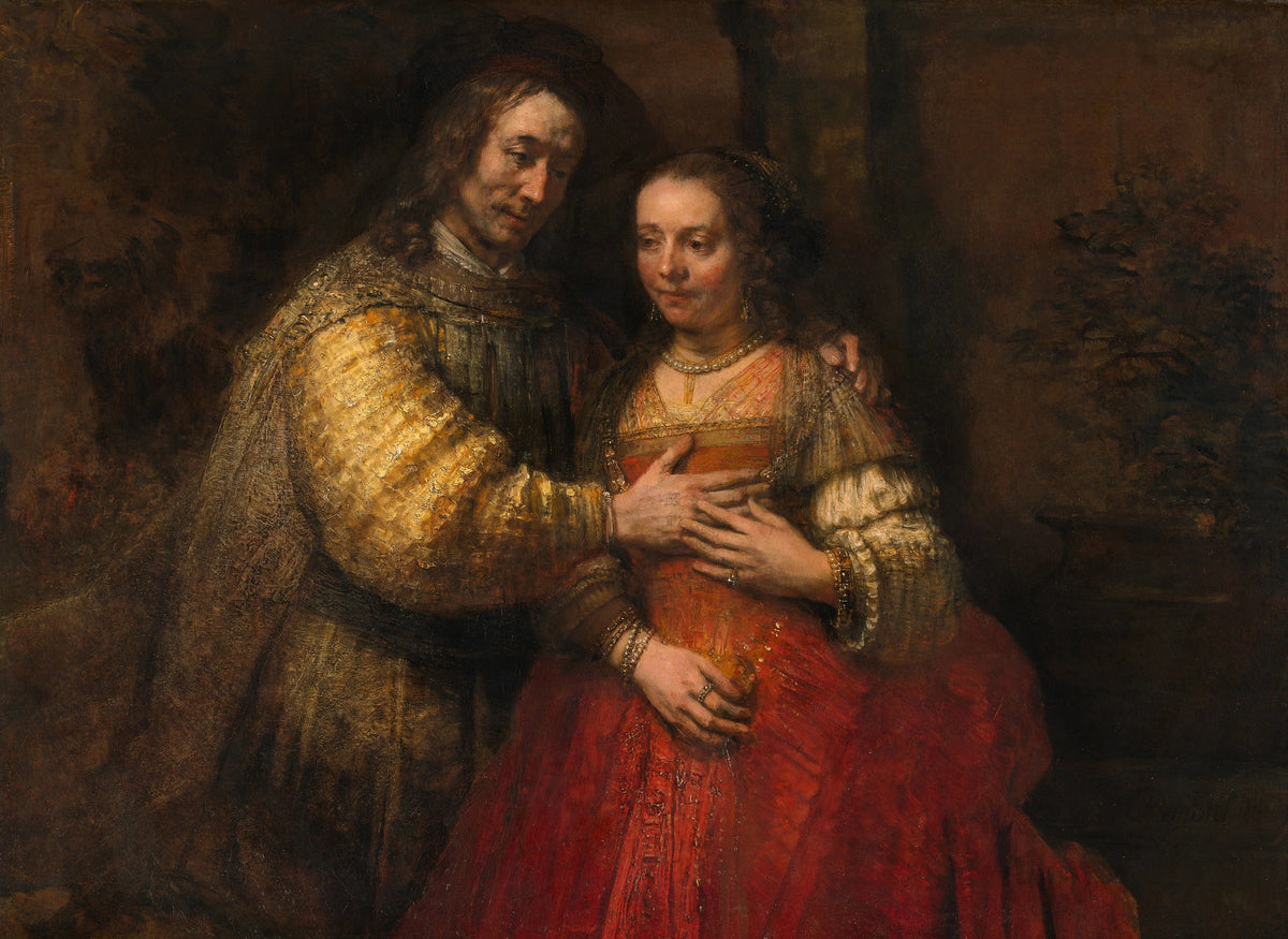 Isaac et Rebecca, dite La Fiancée juive, peints par Rembrandt vers 1665-1669
