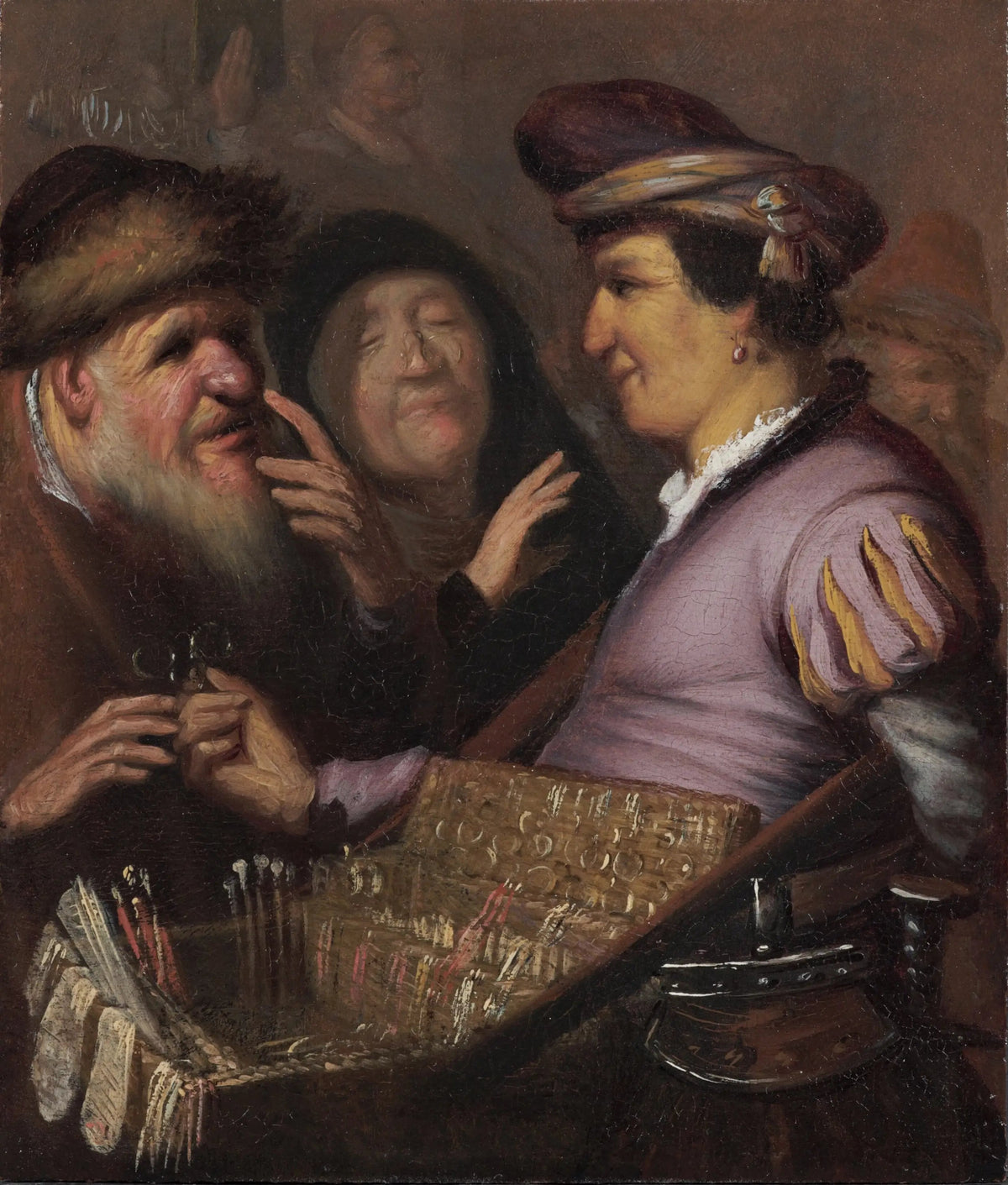 Le Vendeur de lunettes, première peinture connue de Rembrandt à Leyde